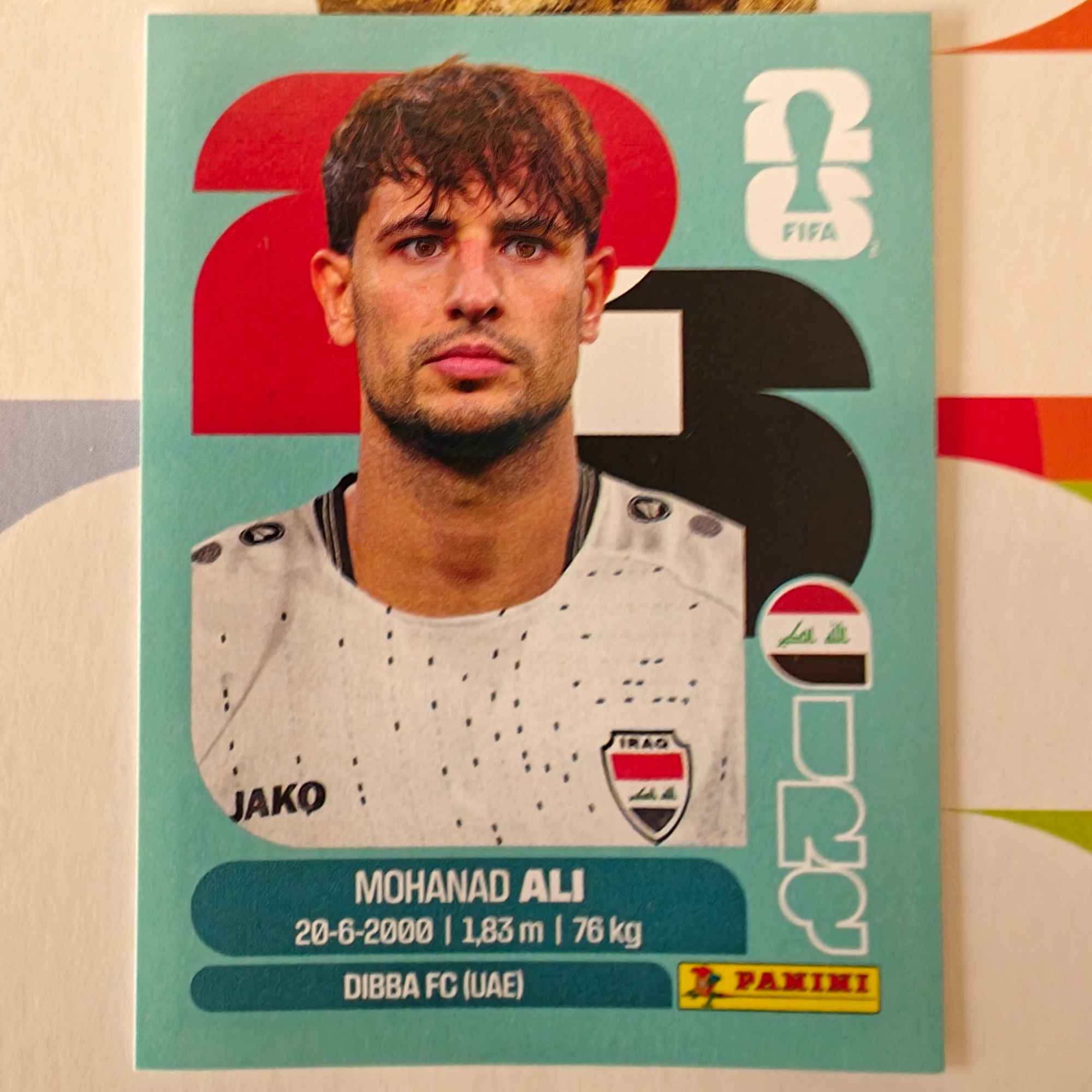 IRQ20 - Iraq - Mohanad Ali - FIFA World Cup 2026™ - Panini Sticker