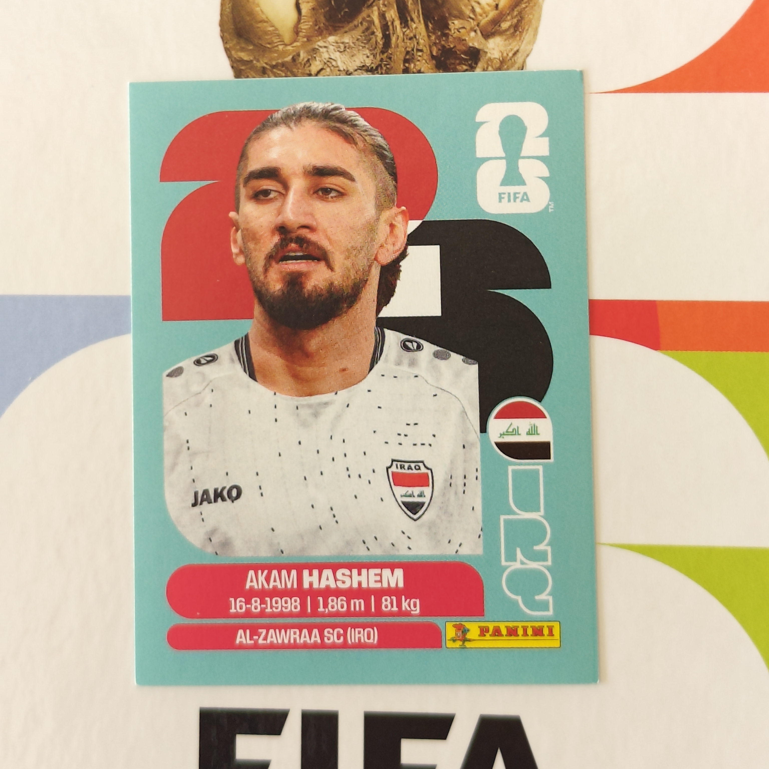 IRQ5 - Iraq - Akam Hashem - FIFA World Cup 2026™ - Panini Sticker