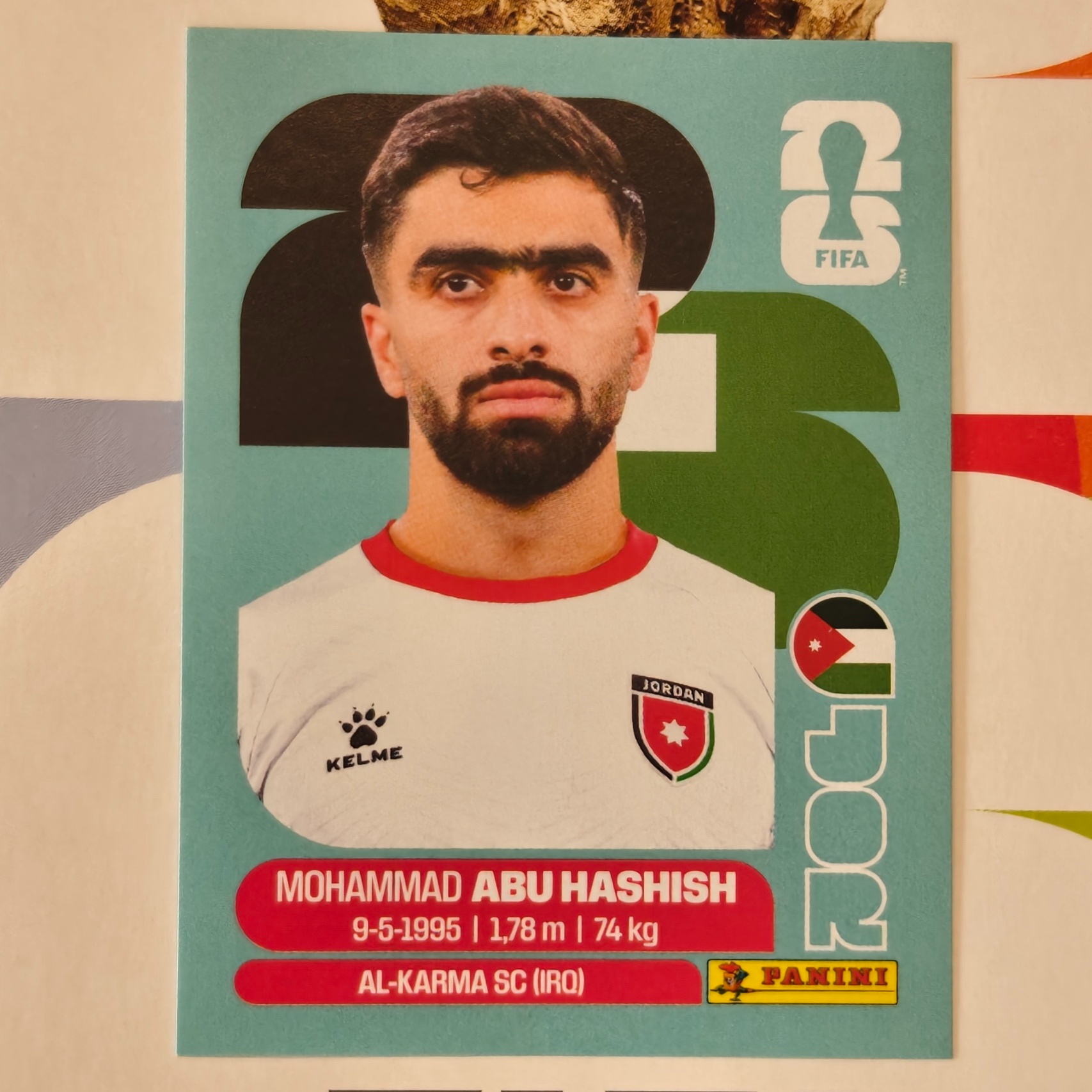 JOR4 - Jordan - Mohammad Abu Hashish - FIFA World Cup 2026™ - Panini Sticker