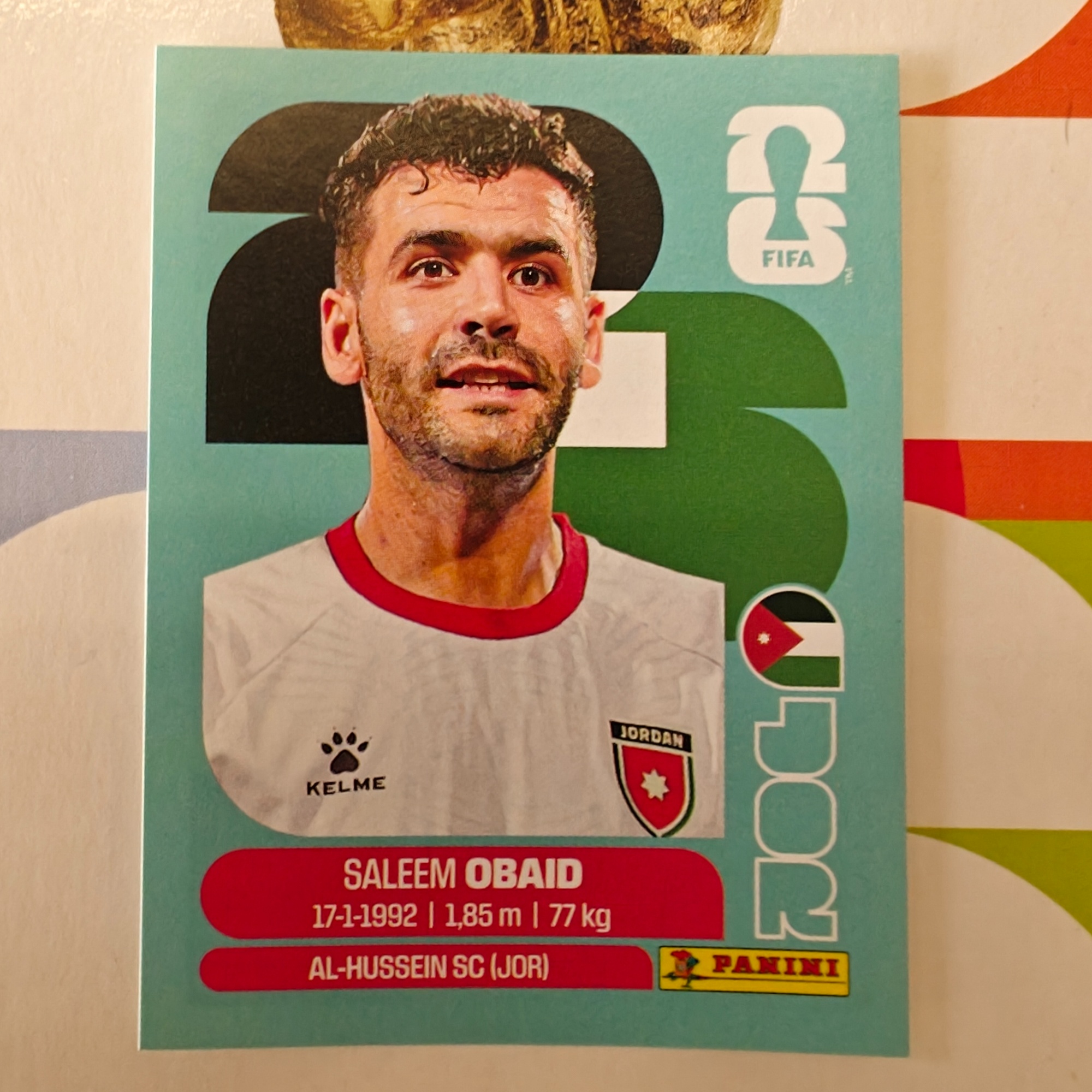 JOR7 - Jordan - Saleem Obaid - FIFA World Cup 2026™ - Panini Sticker