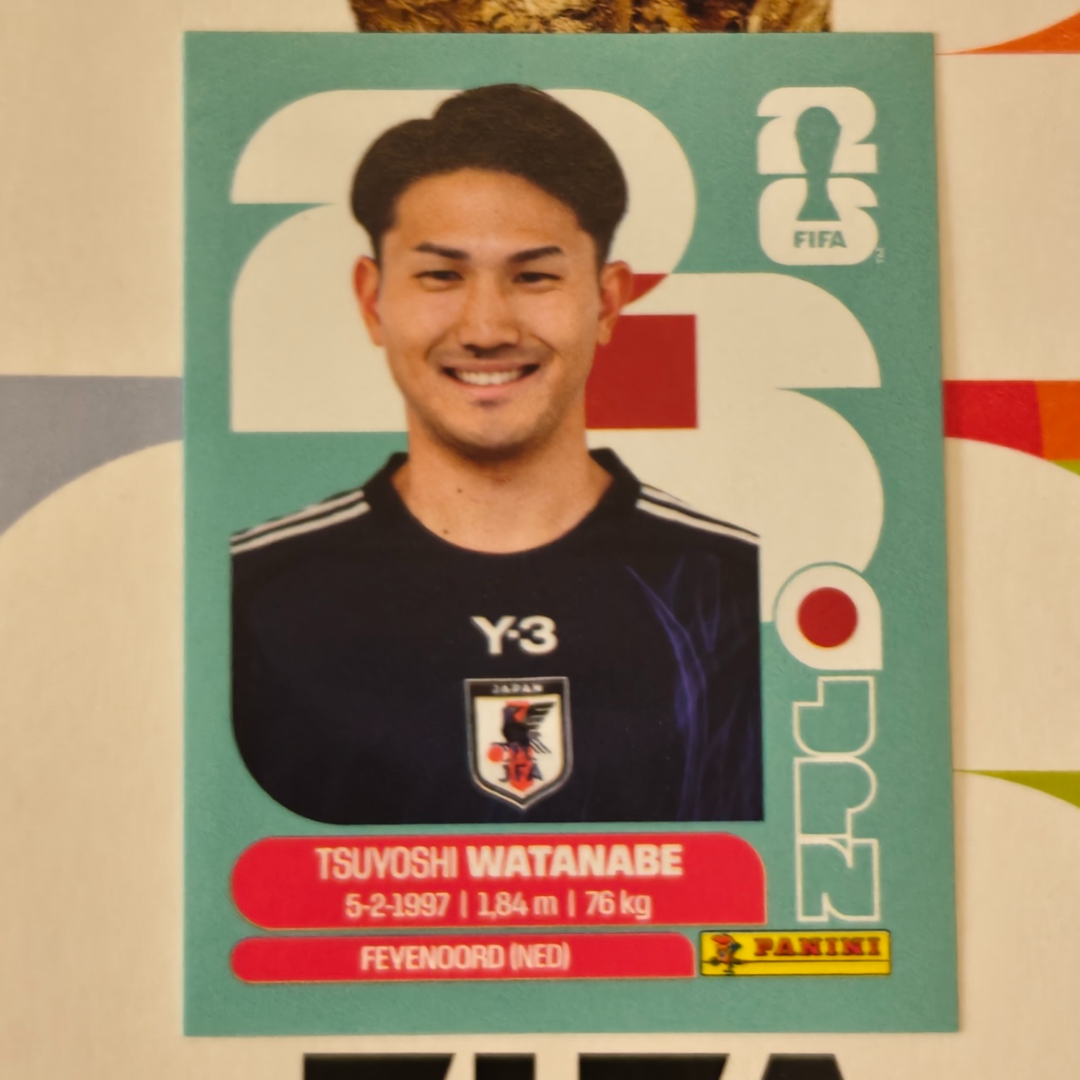 JPN7 - Japan - Tsuyoshi Watanabe - FIFA World Cup 2026™ - Panini Sticker