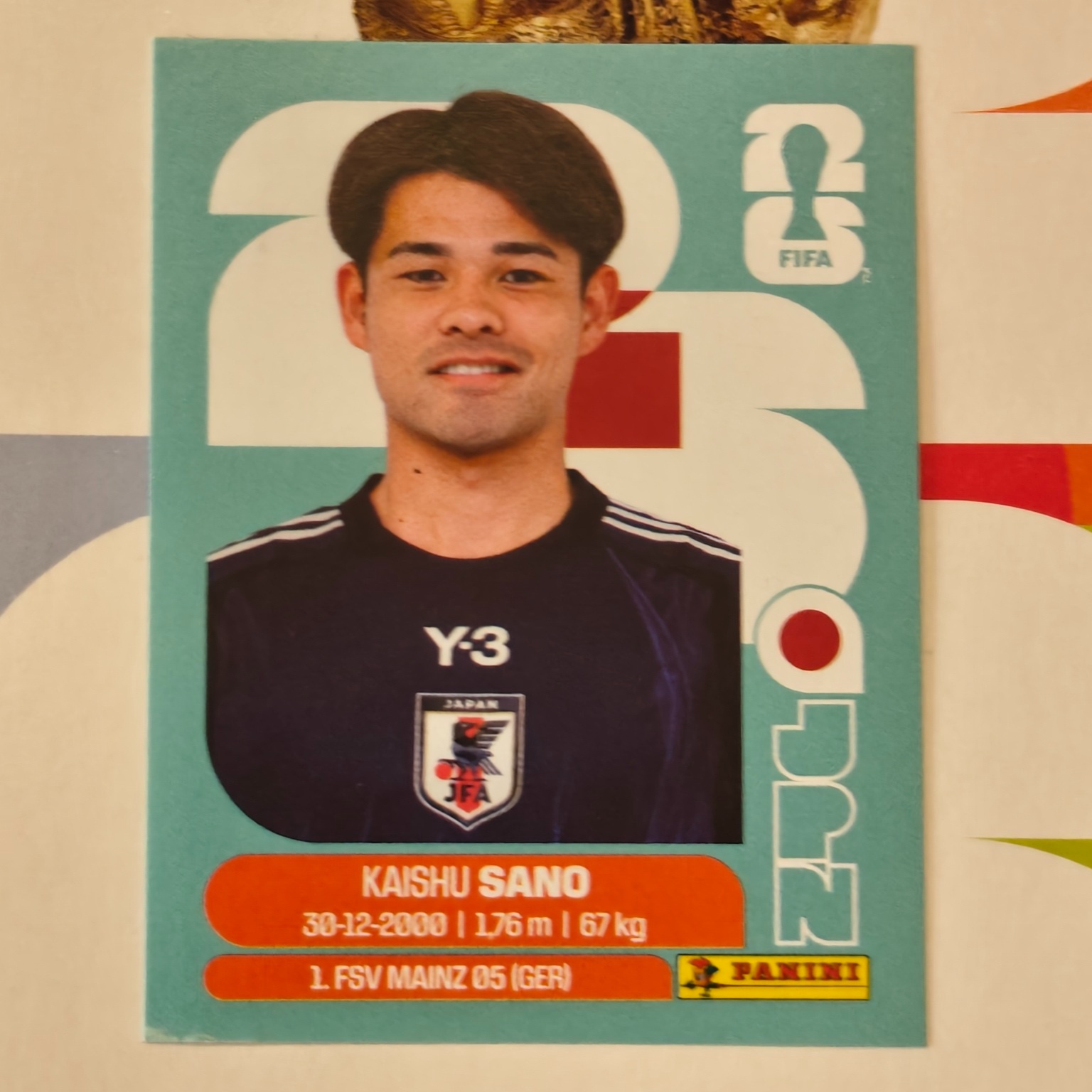 JPN8 - Japan - Kaishu Sano - FIFA World Cup 2026™ - Panini Sticker