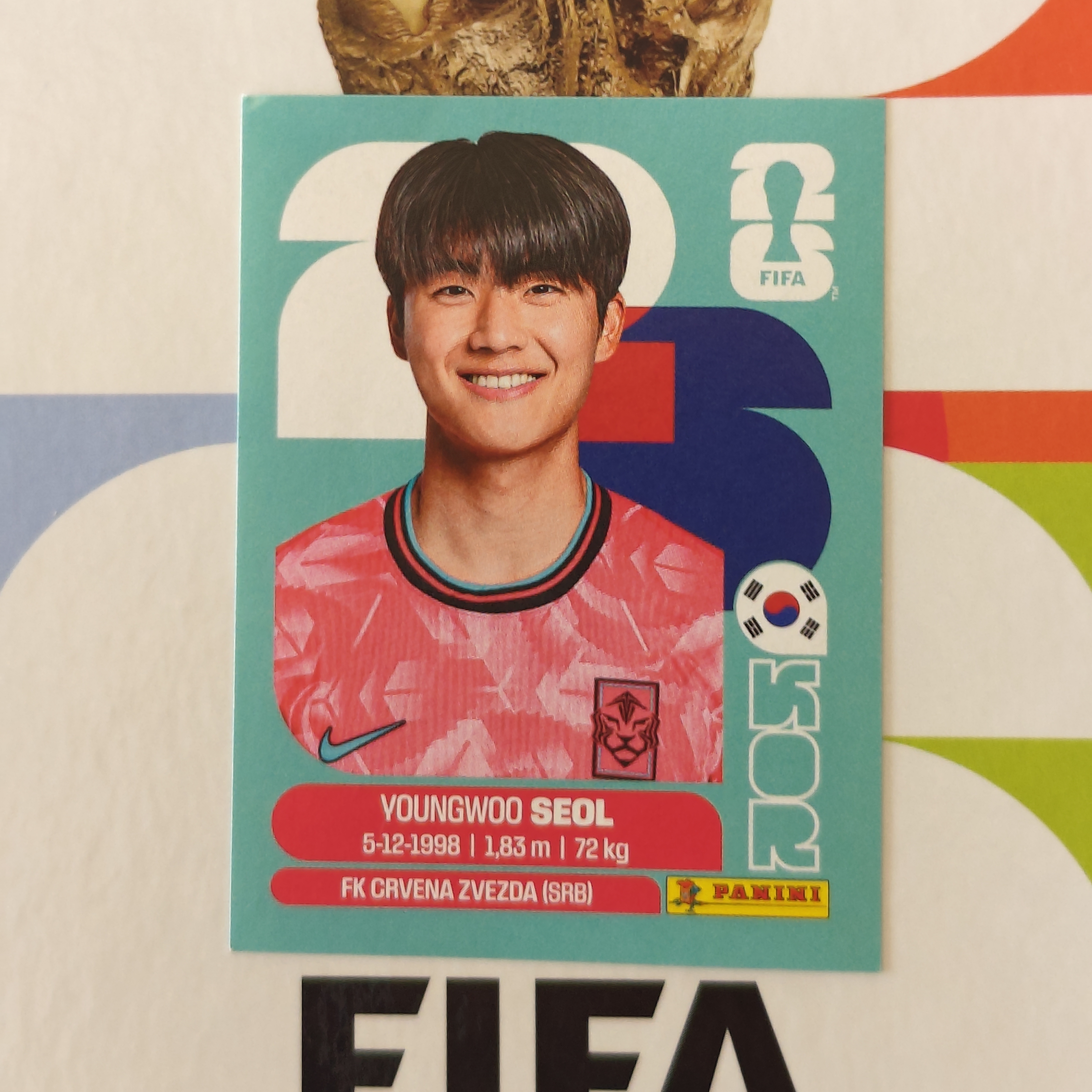 KOR6 - South Korea - Young-woo Seol - FIFA World Cup 2026™ - Panini Sticker