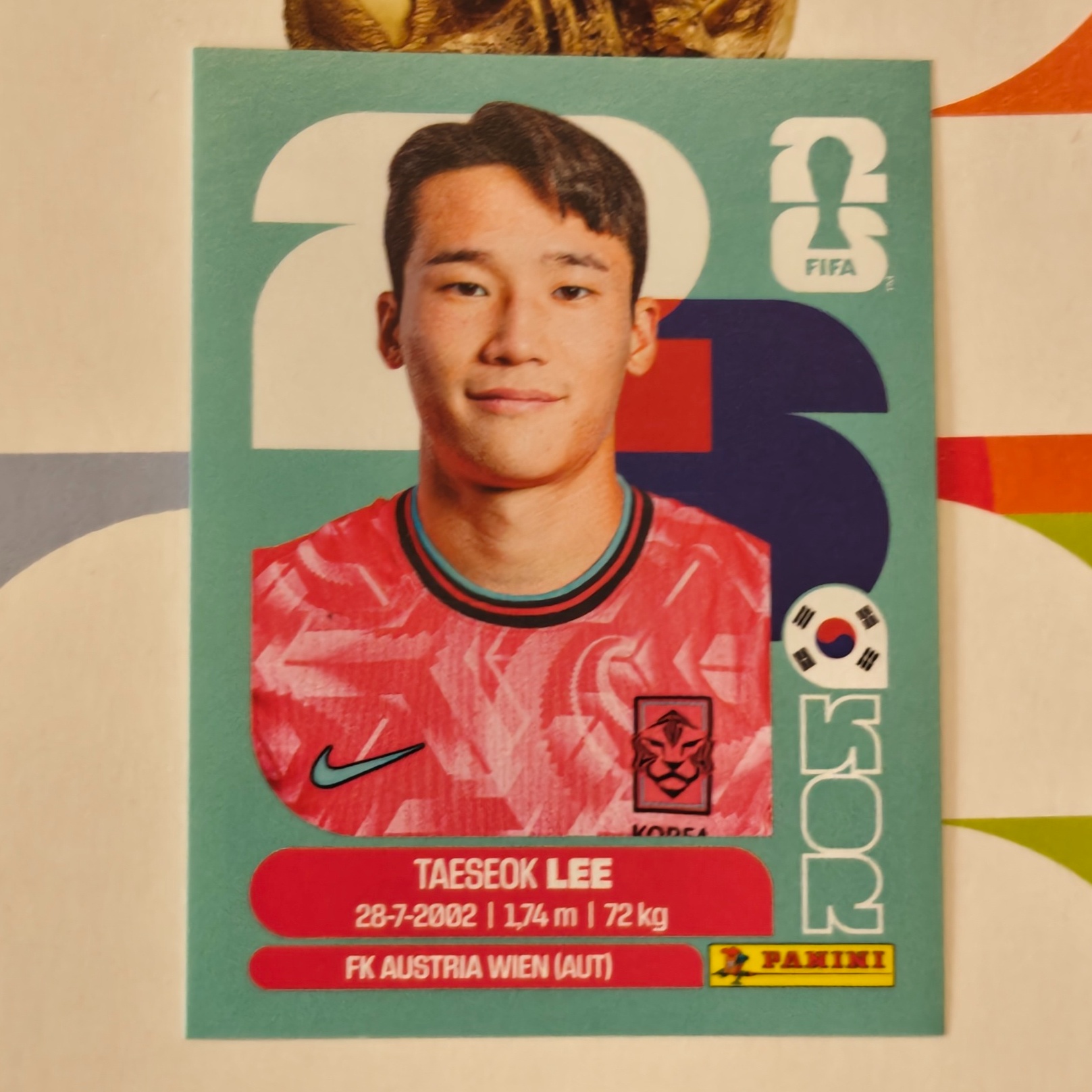 KOR8 - South Korea - Tae-seok Lee - FIFA World Cup 2026™ - Panini Sticker