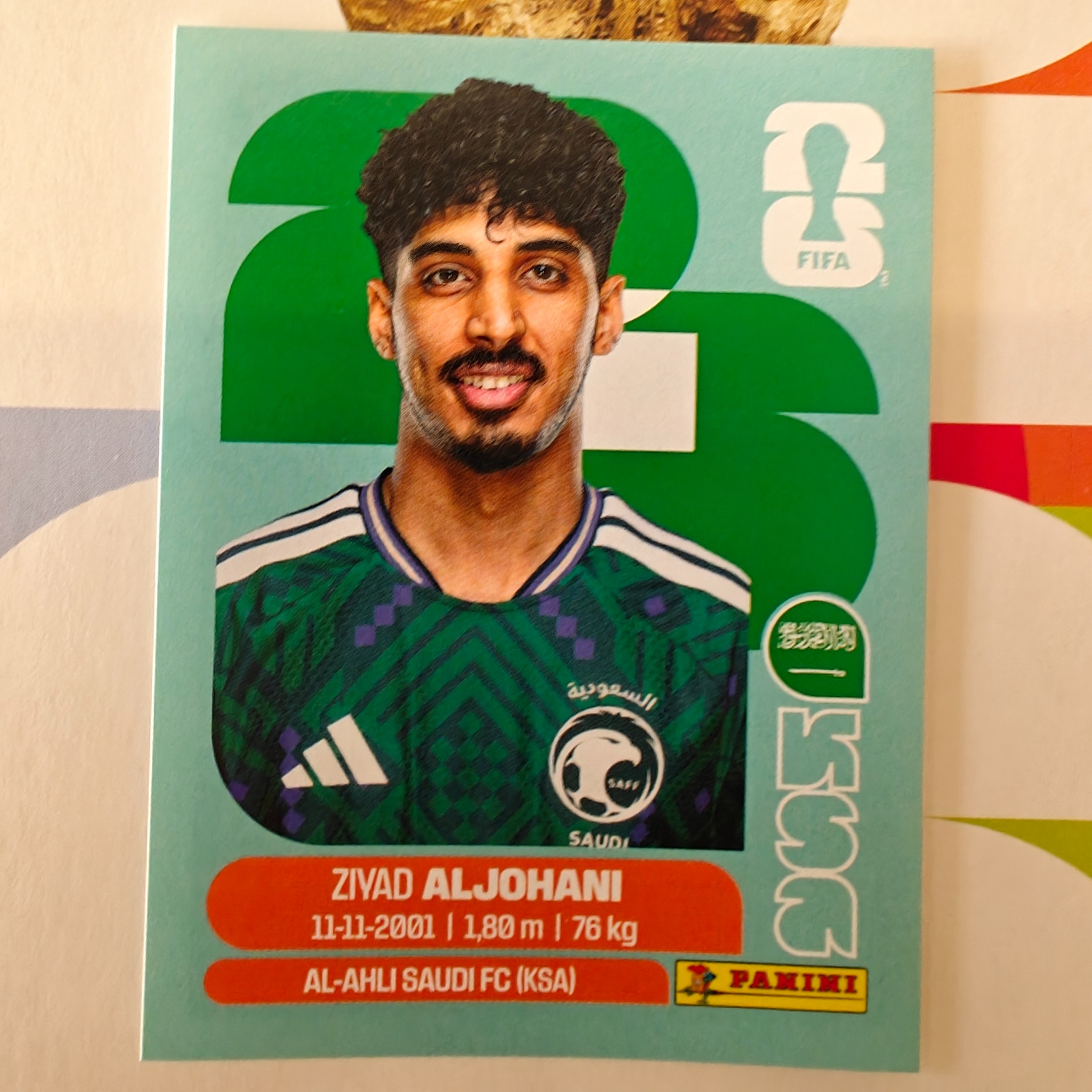 KSA10 - Saudi Arabia - Ziyad Aljohani - FIFA World Cup 2026™ - Panini Sticker