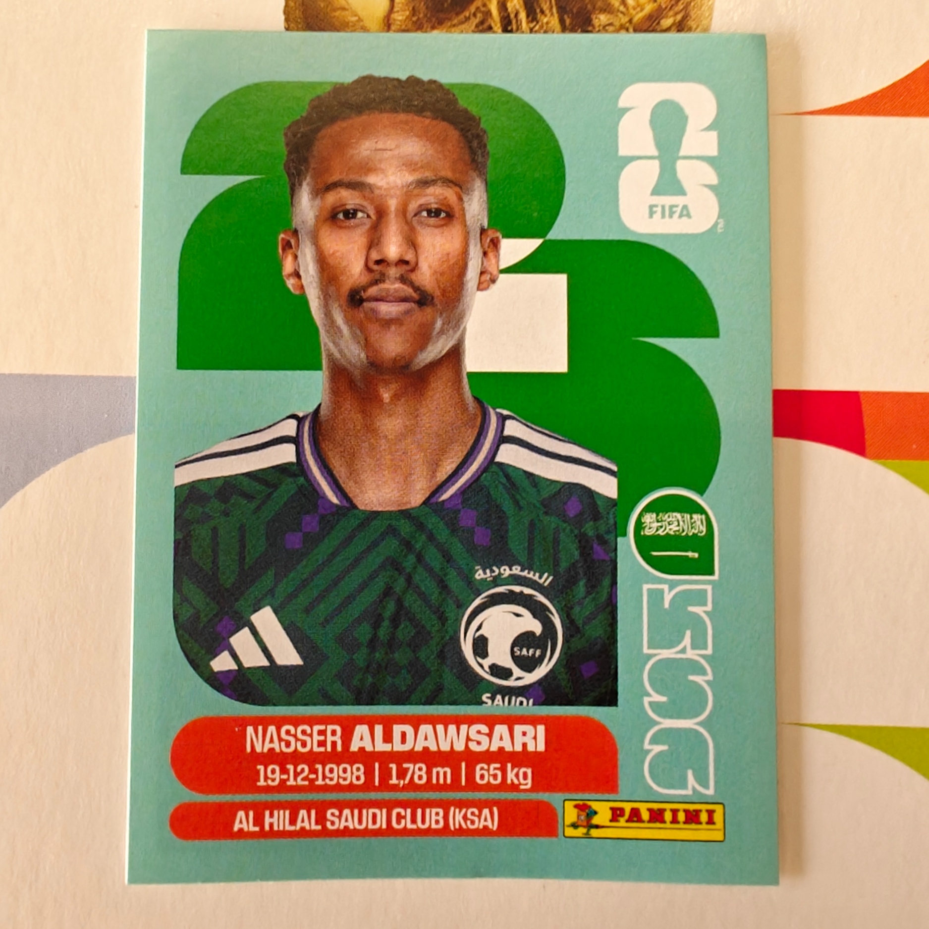 KSA12 - Saudi Arabia - Nasser Aldawsari - FIFA World Cup 2026™ - Panini Sticker