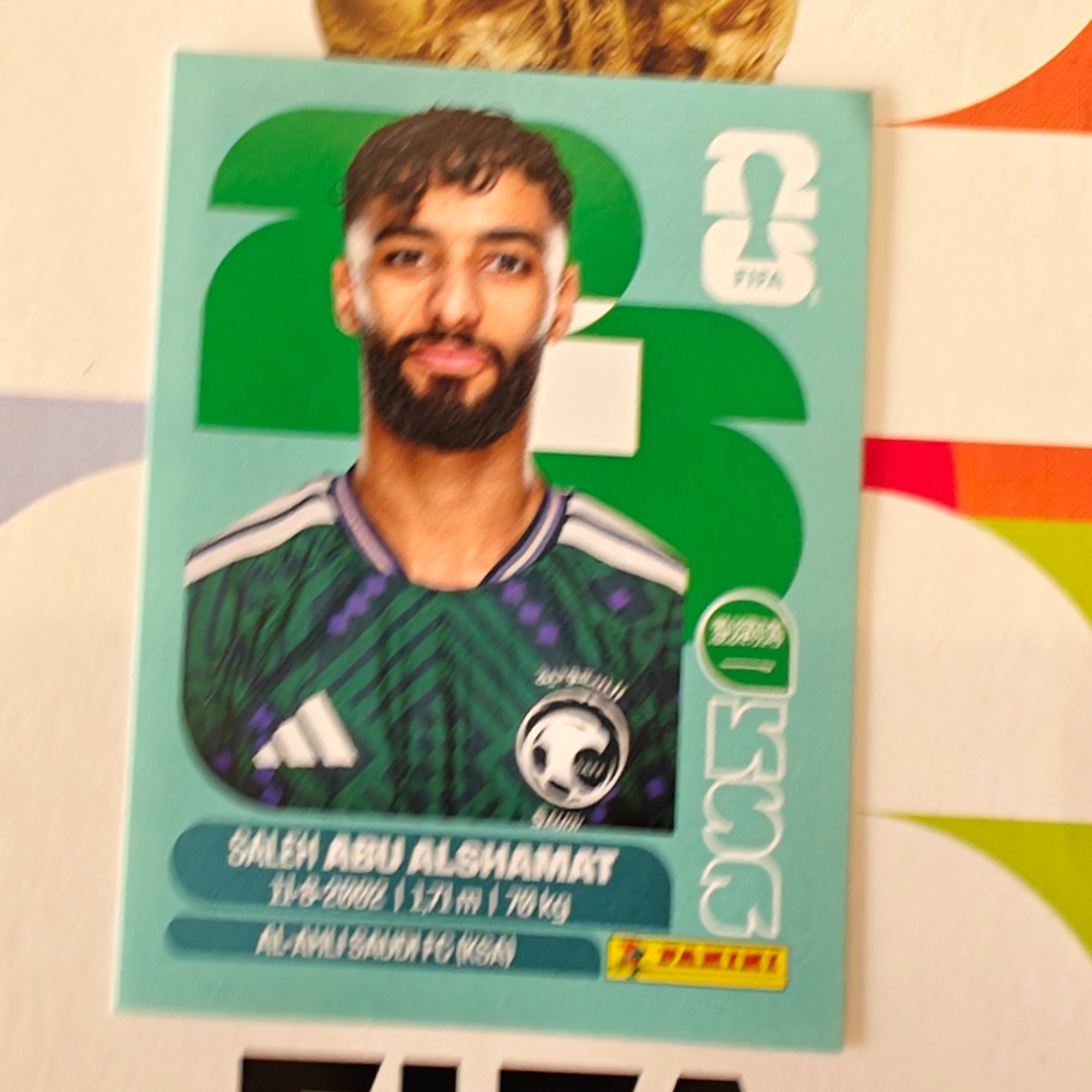 KSA14 - Saudi Arabia - Saleh Abu Alshamat - FIFA World Cup 2026™ - Panini Sticker
