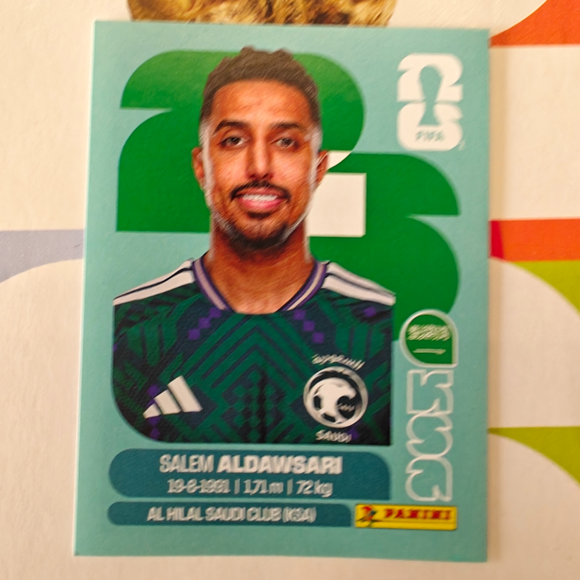 KSA16 - Saudi Arabia - Salem Aldawsari - FIFA World Cup 2026™ - Panini Sticker