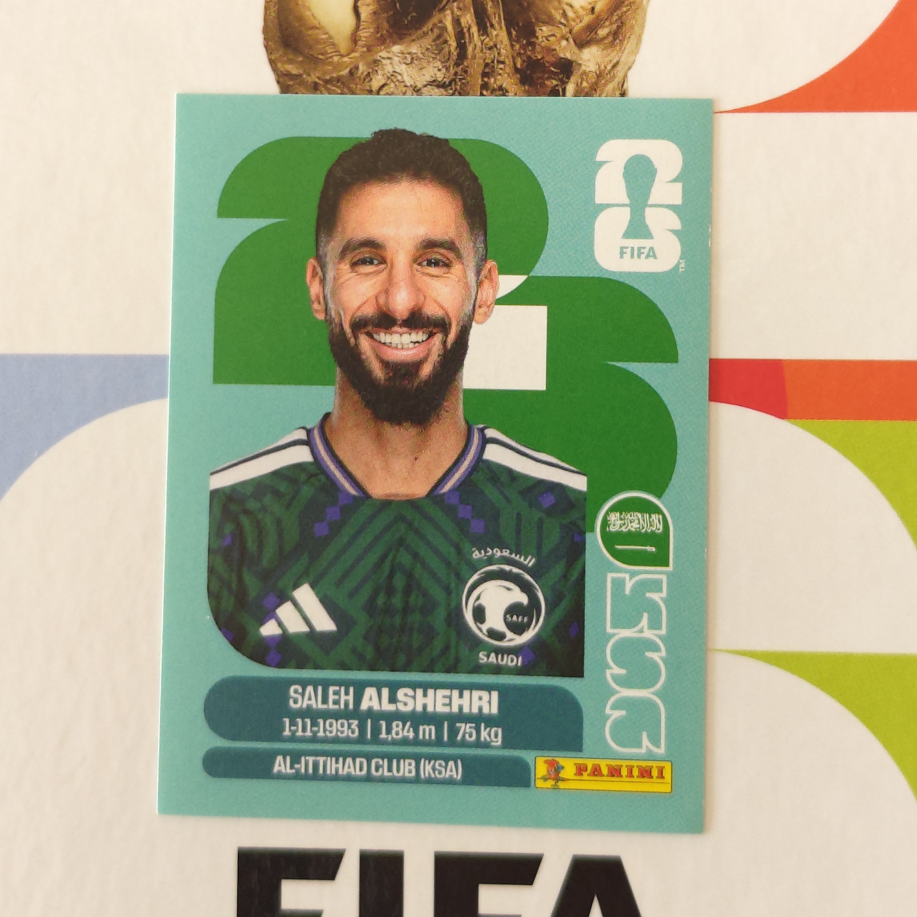 KSA19 - Saudi Arabia - Saleh Alshehri - FIFA World Cup 2026™ - Panini Sticker