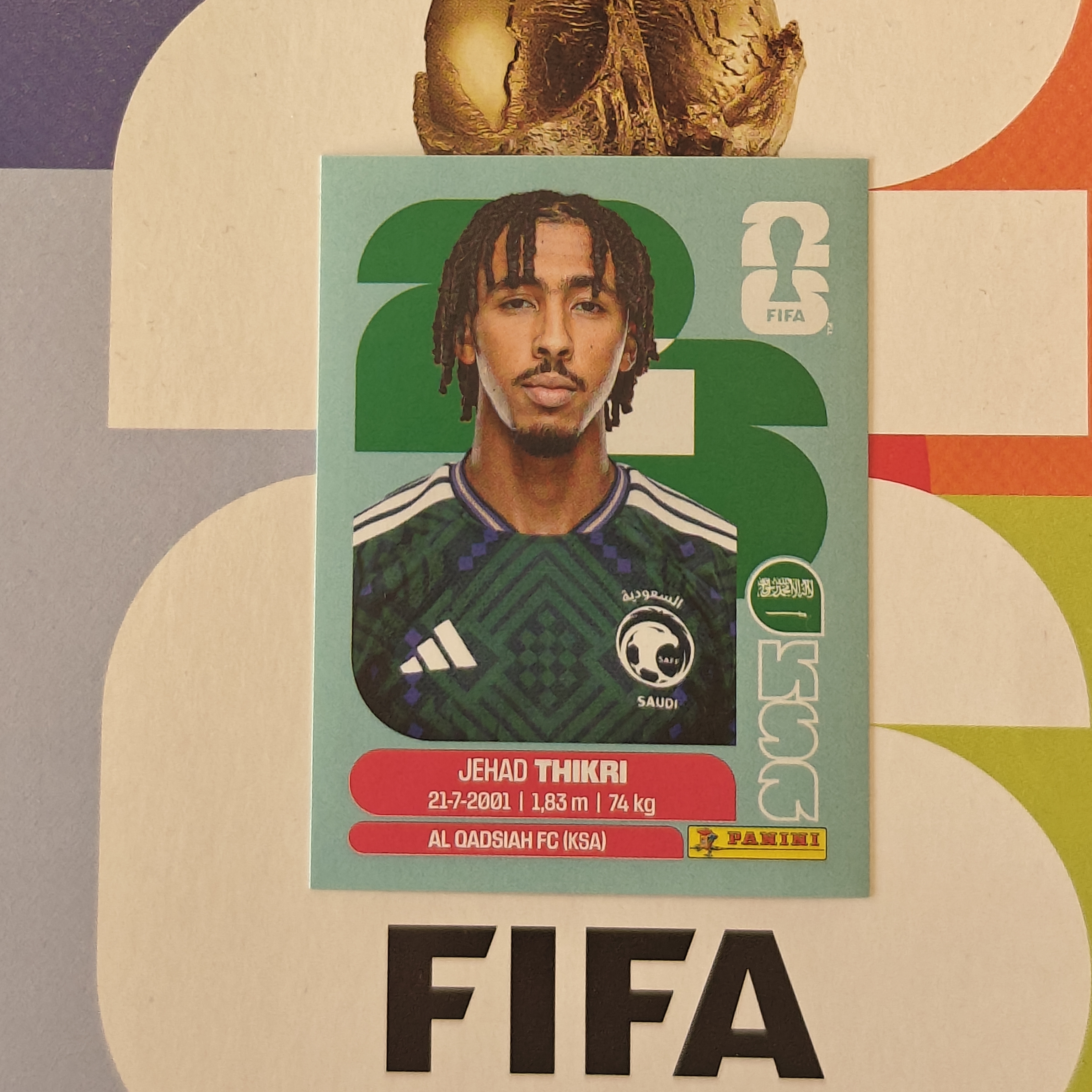 KSA6 - Saudi Arabia - Jihad Thakri - FIFA World Cup 2026™ - Panini Sticker