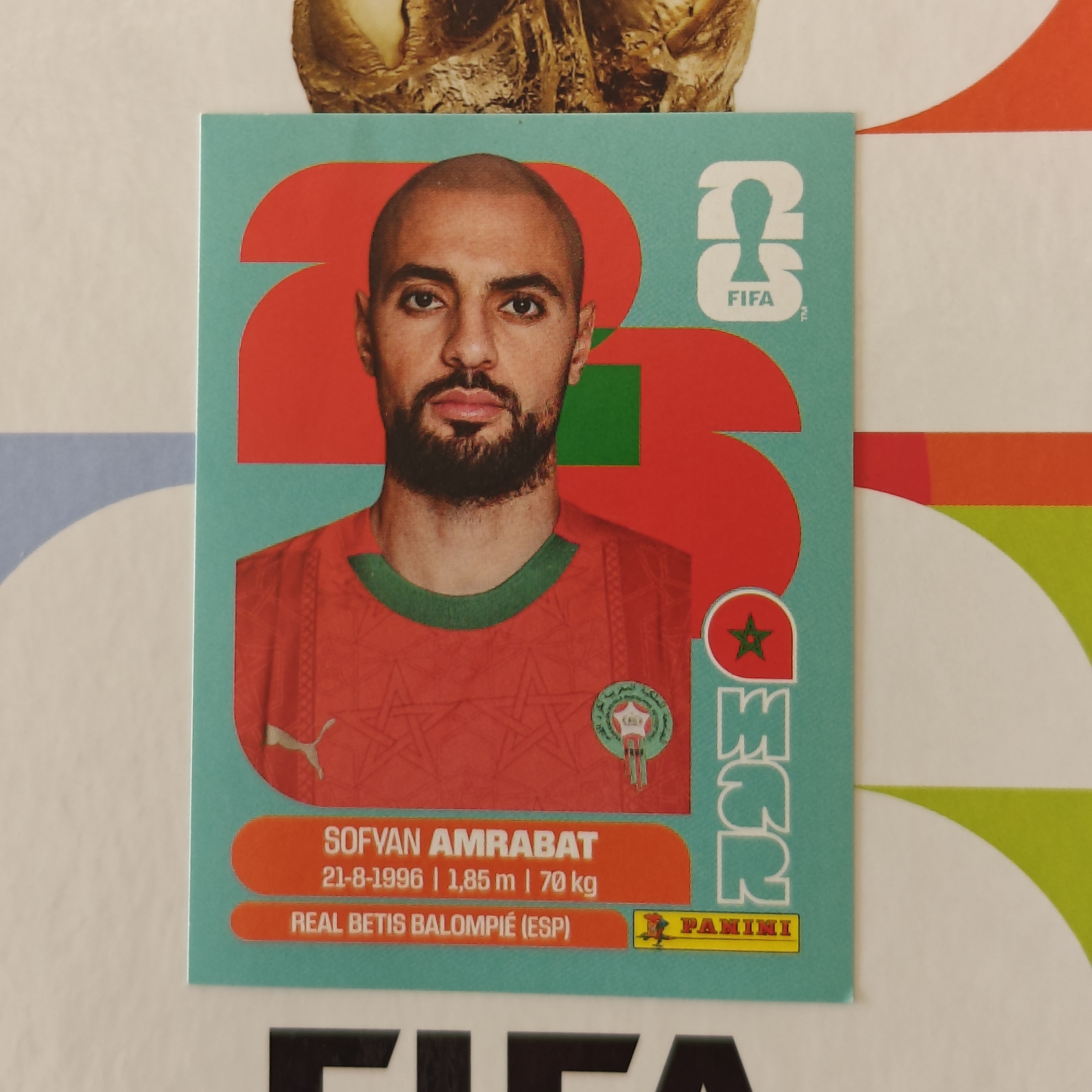 MAR10 - Morocco - Sofyan Amrabat - FIFA World Cup 2026™ - Panini Sticker