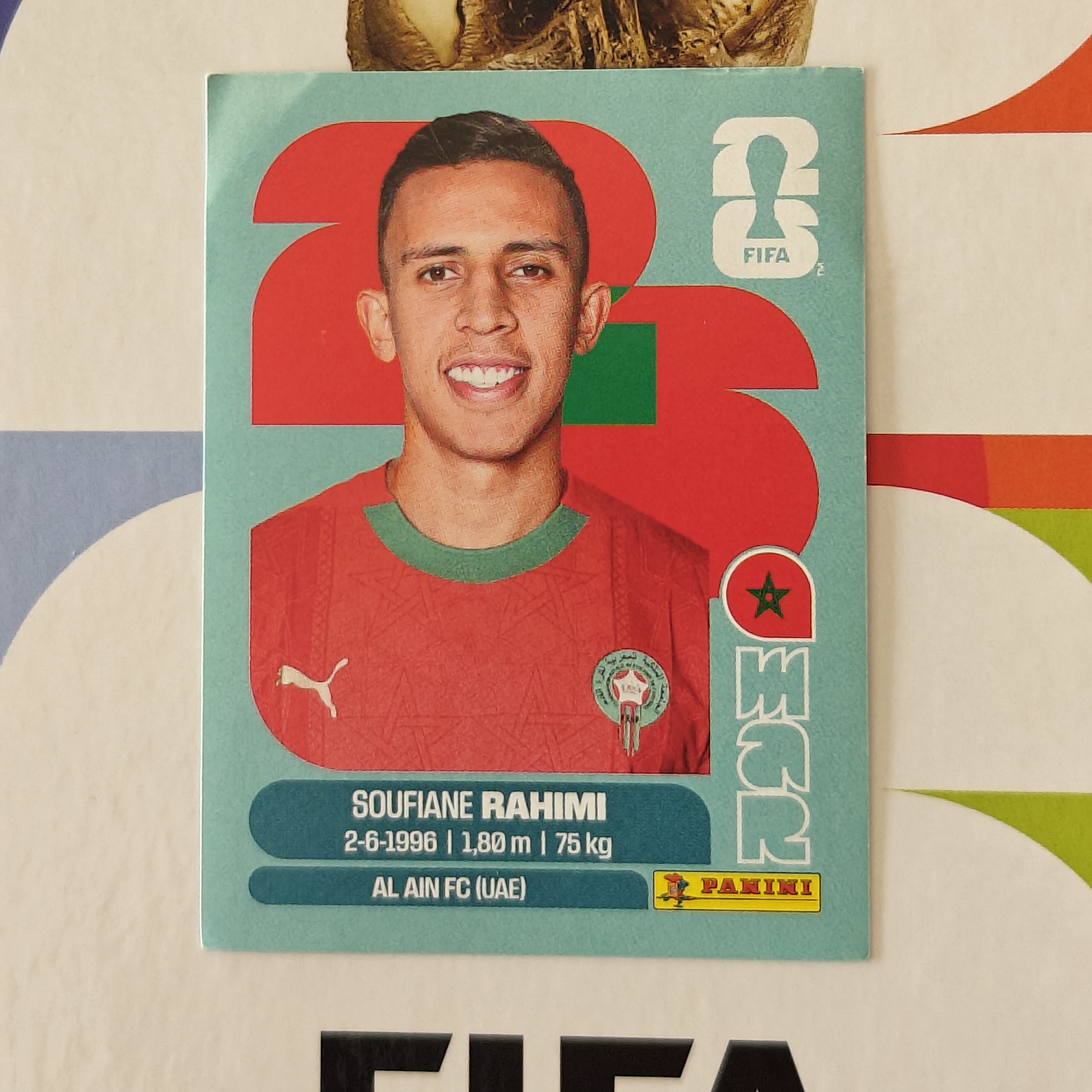MAR18 - Morocco - Soufiane Rahimi - FIFA World Cup 2026™ - Panini Sticker