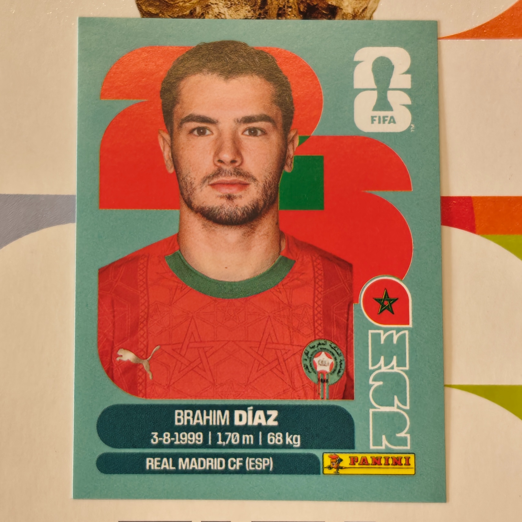 MAR19 - Morocco - Brahim Diaz - FIFA World Cup 2026™ - Panini Sticker