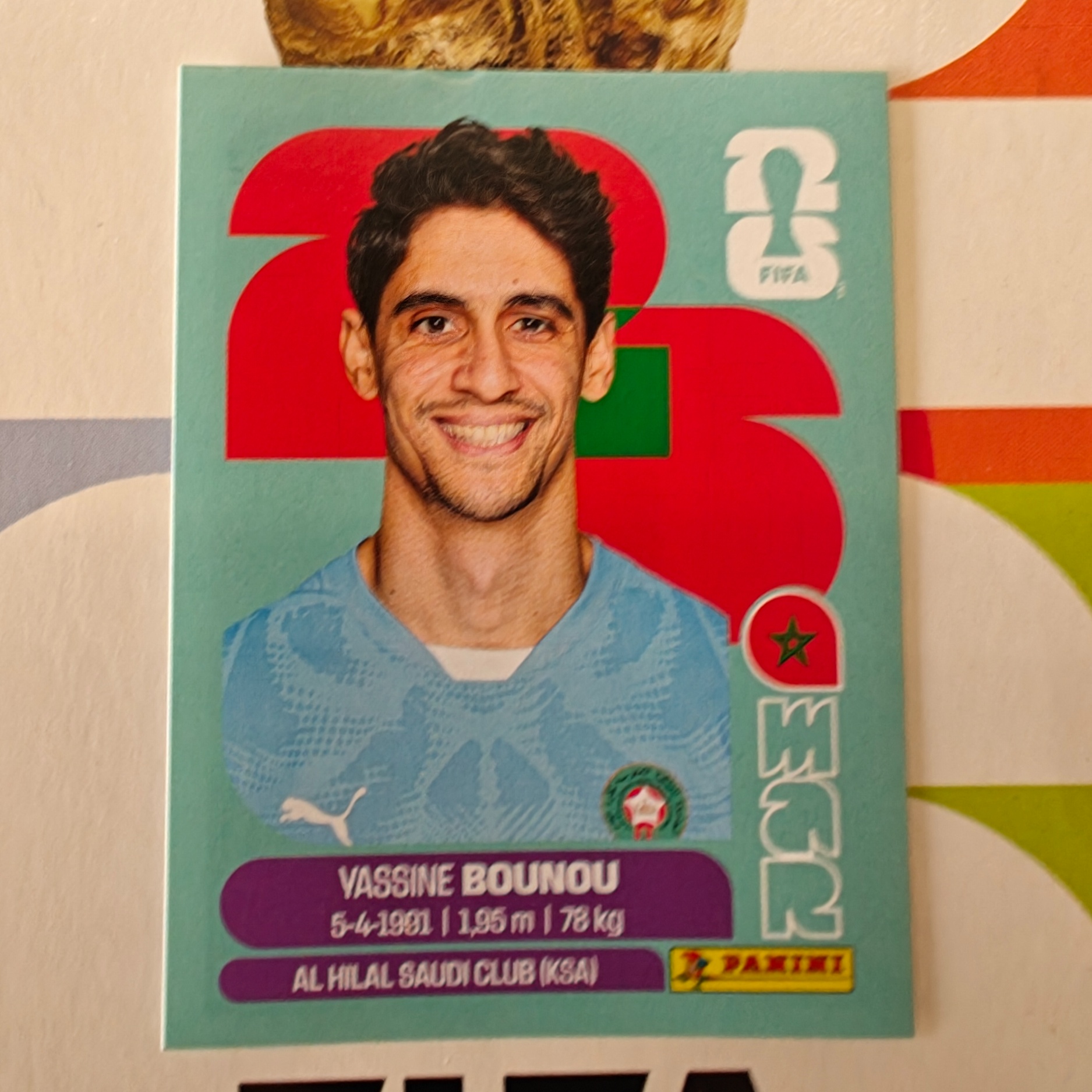 MAR2 - Morocco - Yassine Bounou - FIFA World Cup 2026™ - Panini Sticker
