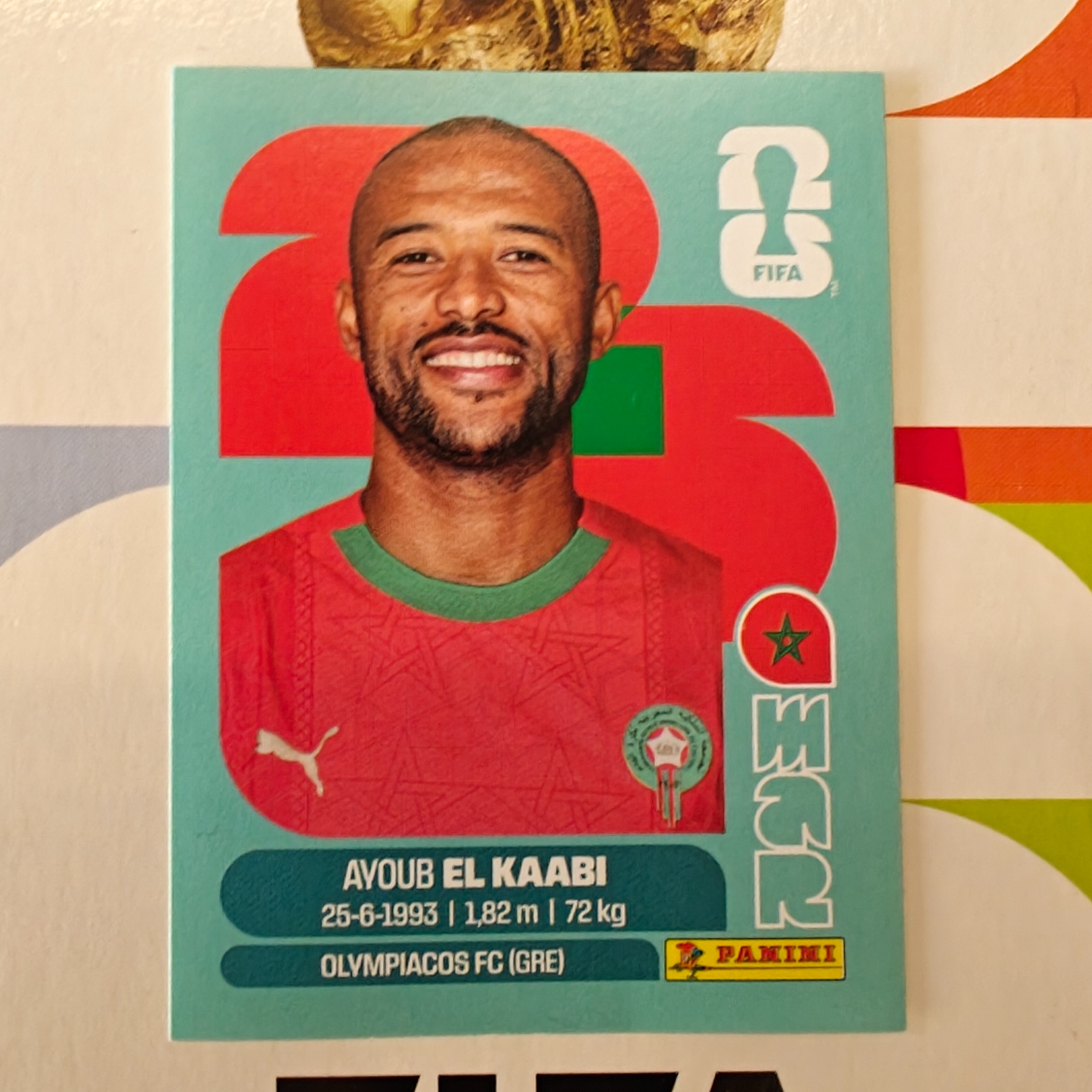 MAR20 - Morocco - Ayoub El Kaabi - FIFA World Cup 2026™ - Panini Sticker