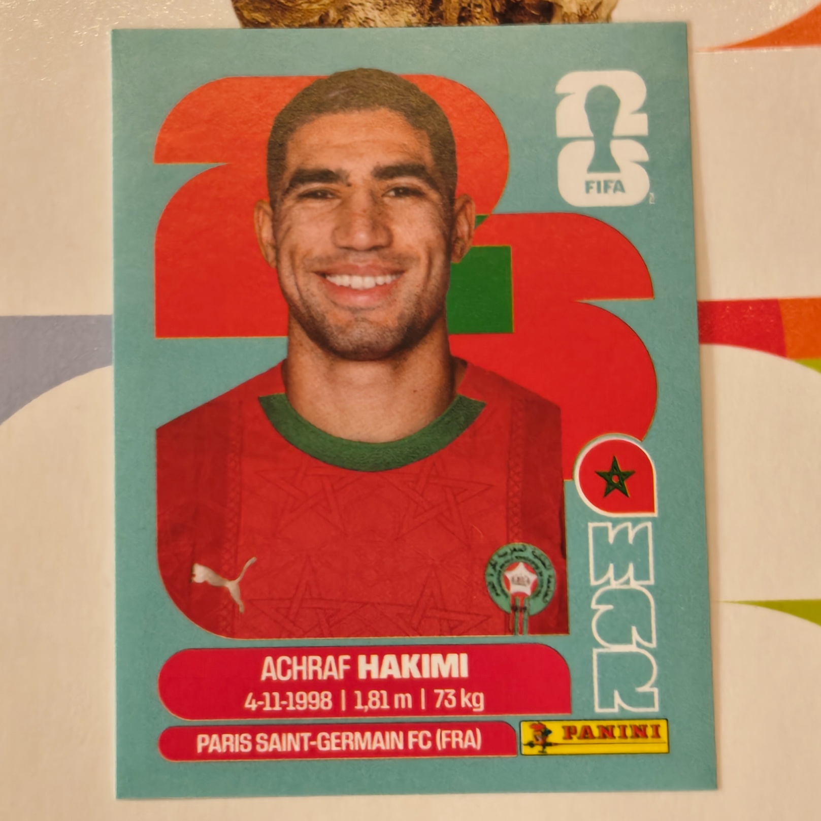 MAR4 - Morocco - Achraf Hakimi - FIFA World Cup 2026™ - Panini Sticker