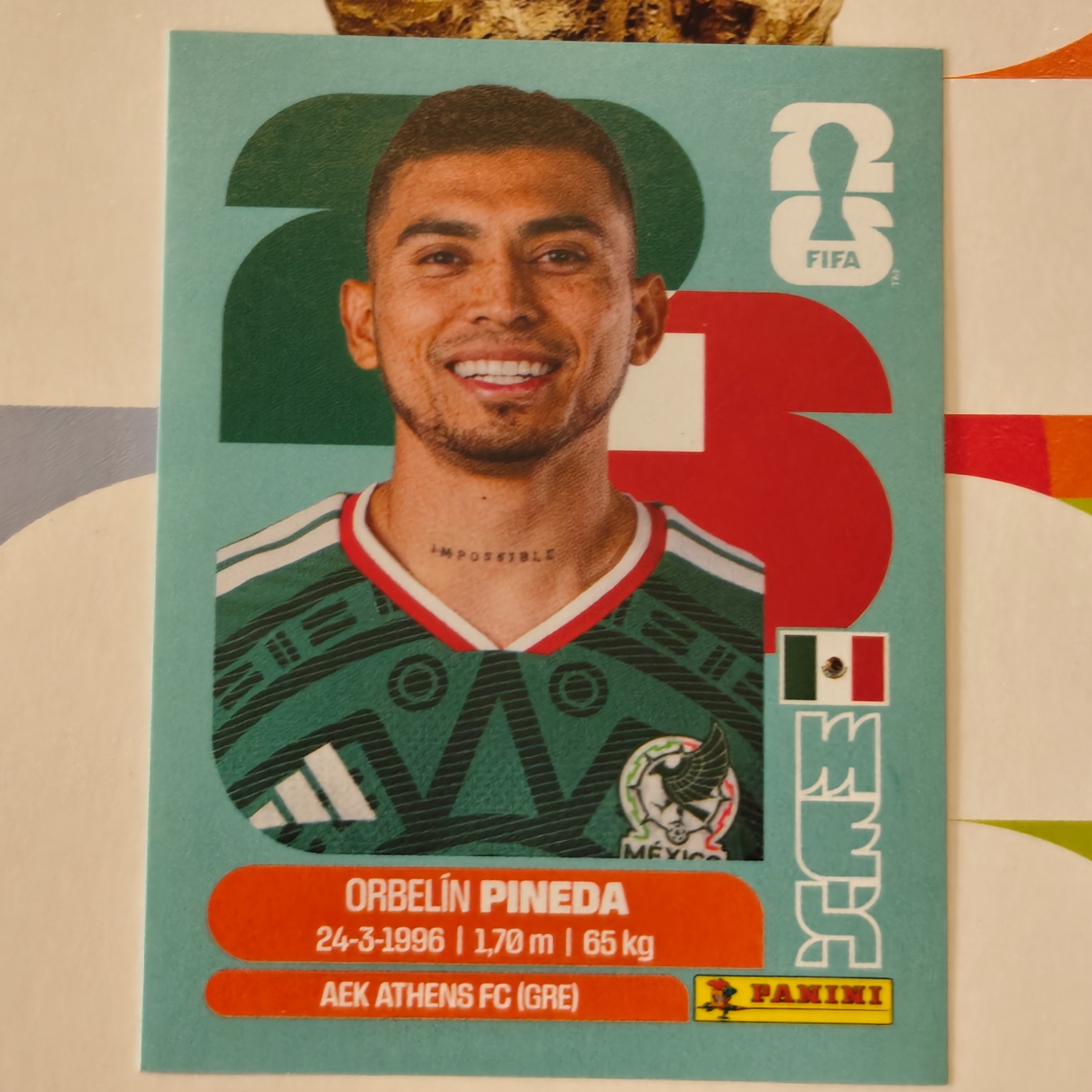 MEX11 - Mexico - Orbelin Pineda - FIFA World Cup 2026™ - Panini Sticker