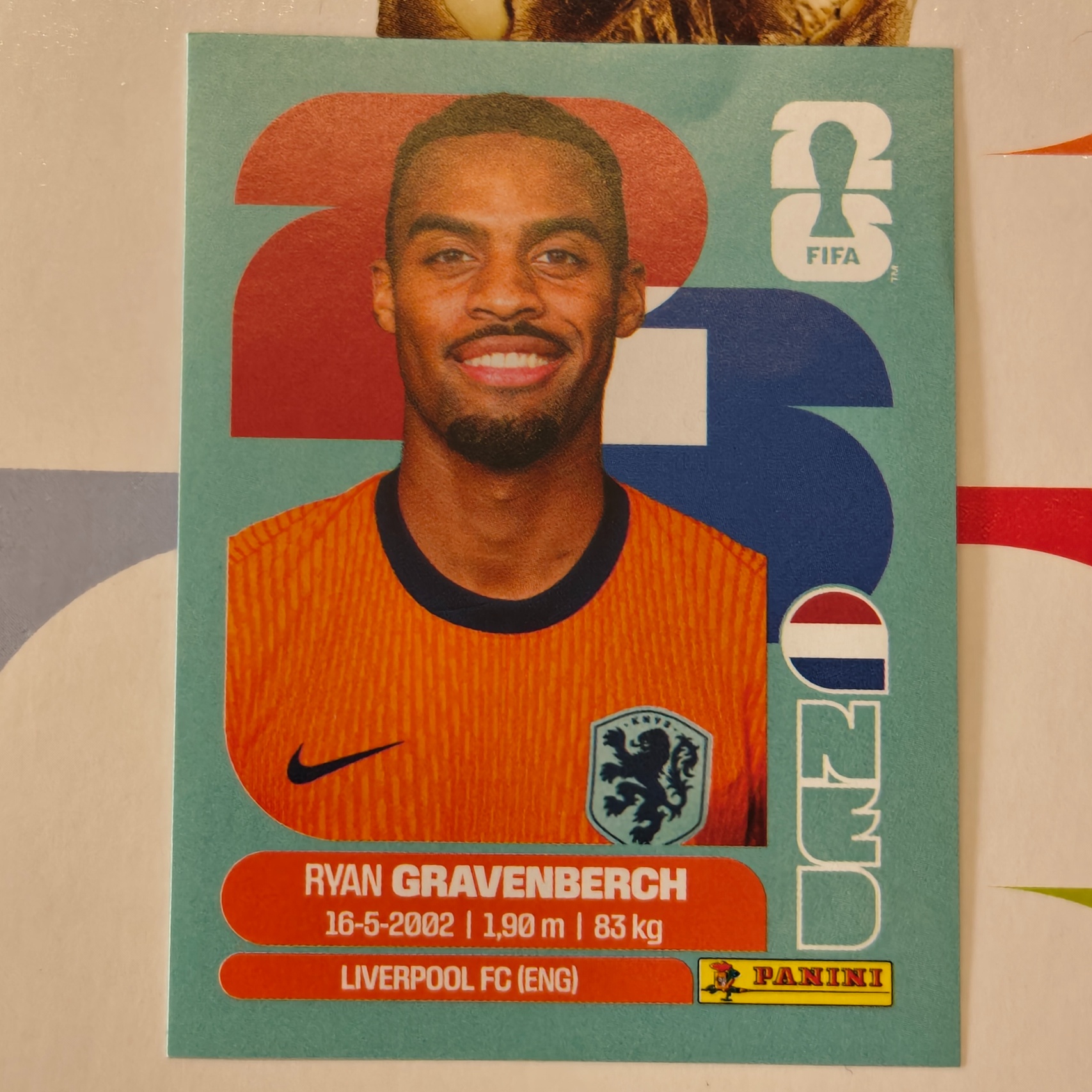 NED11 - Netherlands - Ryan Gravenberch - FIFA World Cup 2026™ - Panini Sticker