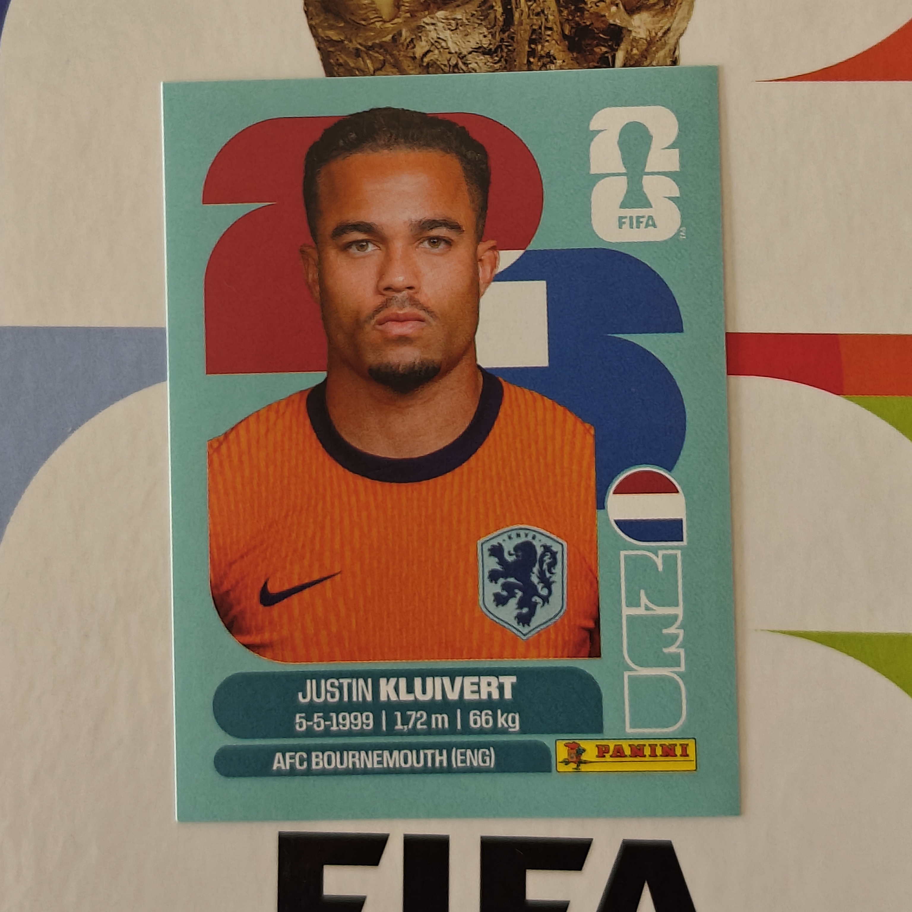 NED16 - Netherlands - Justin Kluivert - FIFA World Cup 2026™ - Panini Sticker
