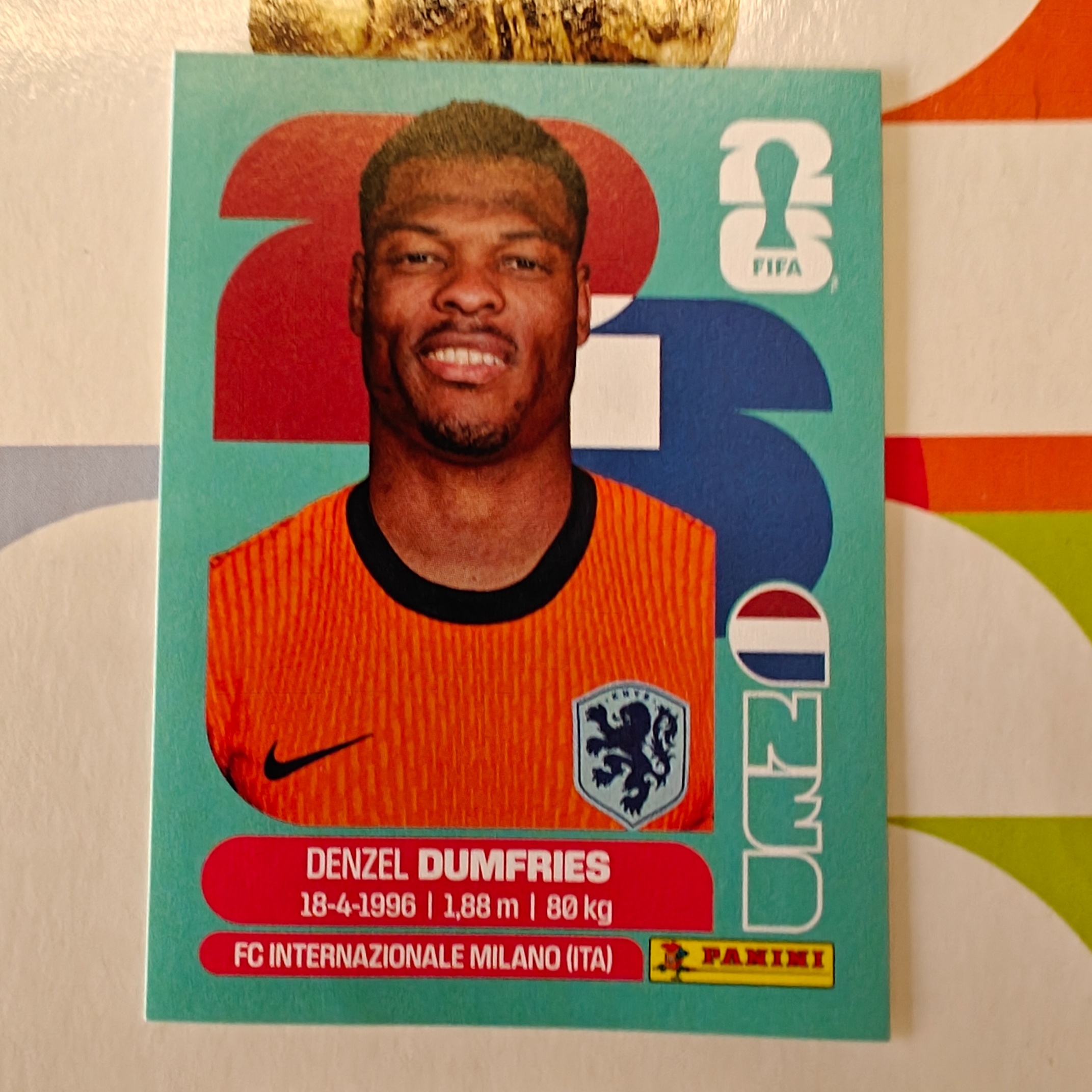 NED6 - Netherlands - Denzel Dumfries - FIFA World Cup 2026™ - Panini Sticker