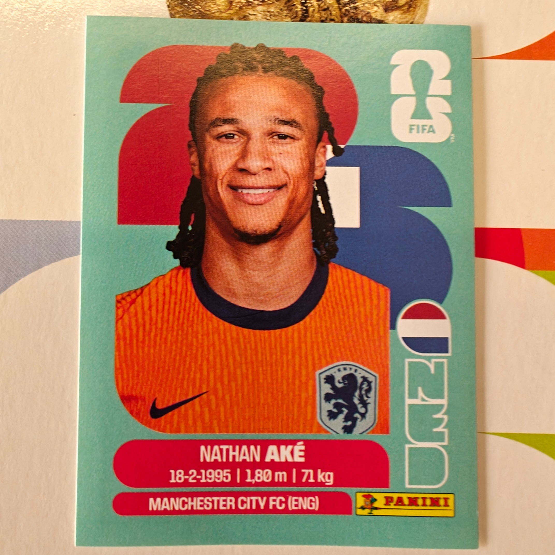 NED7 - Netherlands - Nathan Aké - FIFA World Cup 2026™ - Panini Sticker
