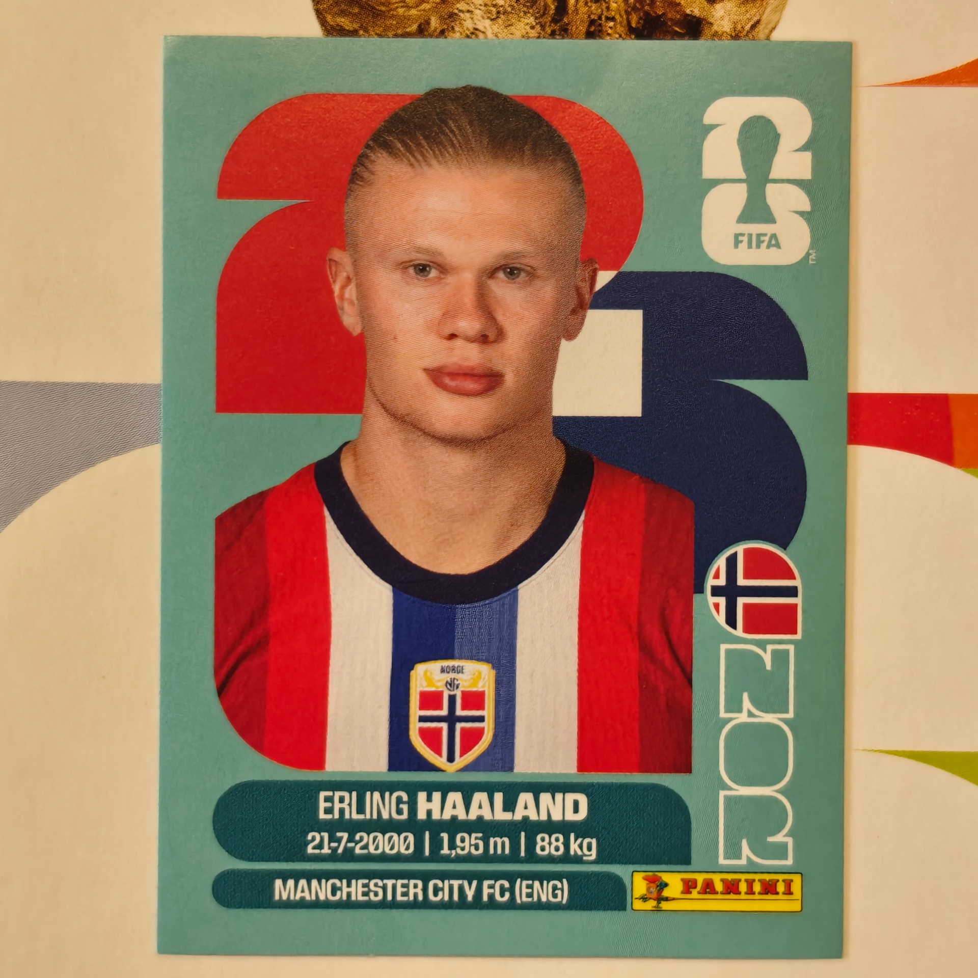 NOR15 - Norway - Erling Haaland - FIFA World Cup 2026™ - Panini Sticker