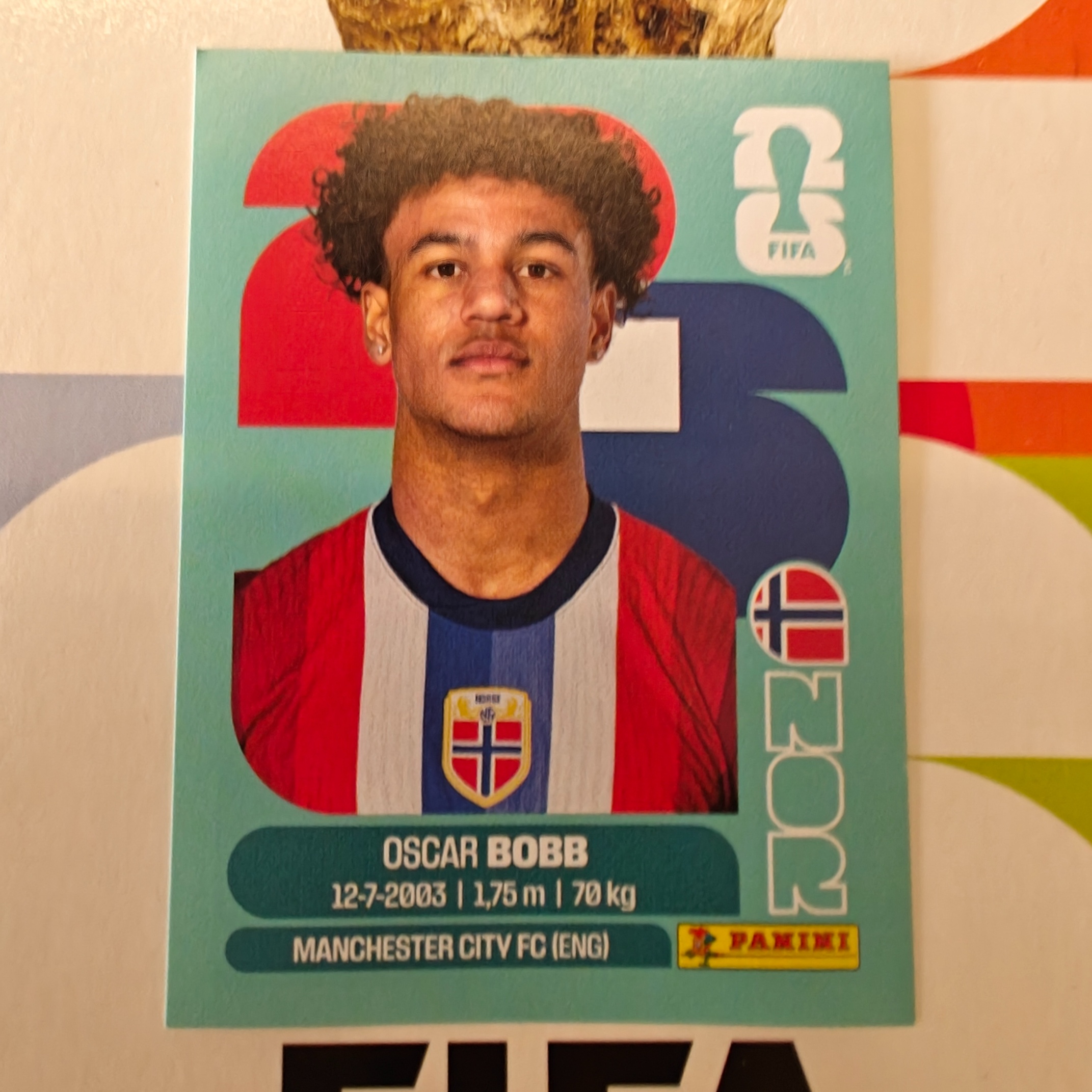 NOR20 - Norway - Oscar Bobb - FIFA World Cup 2026™ - Panini Sticker