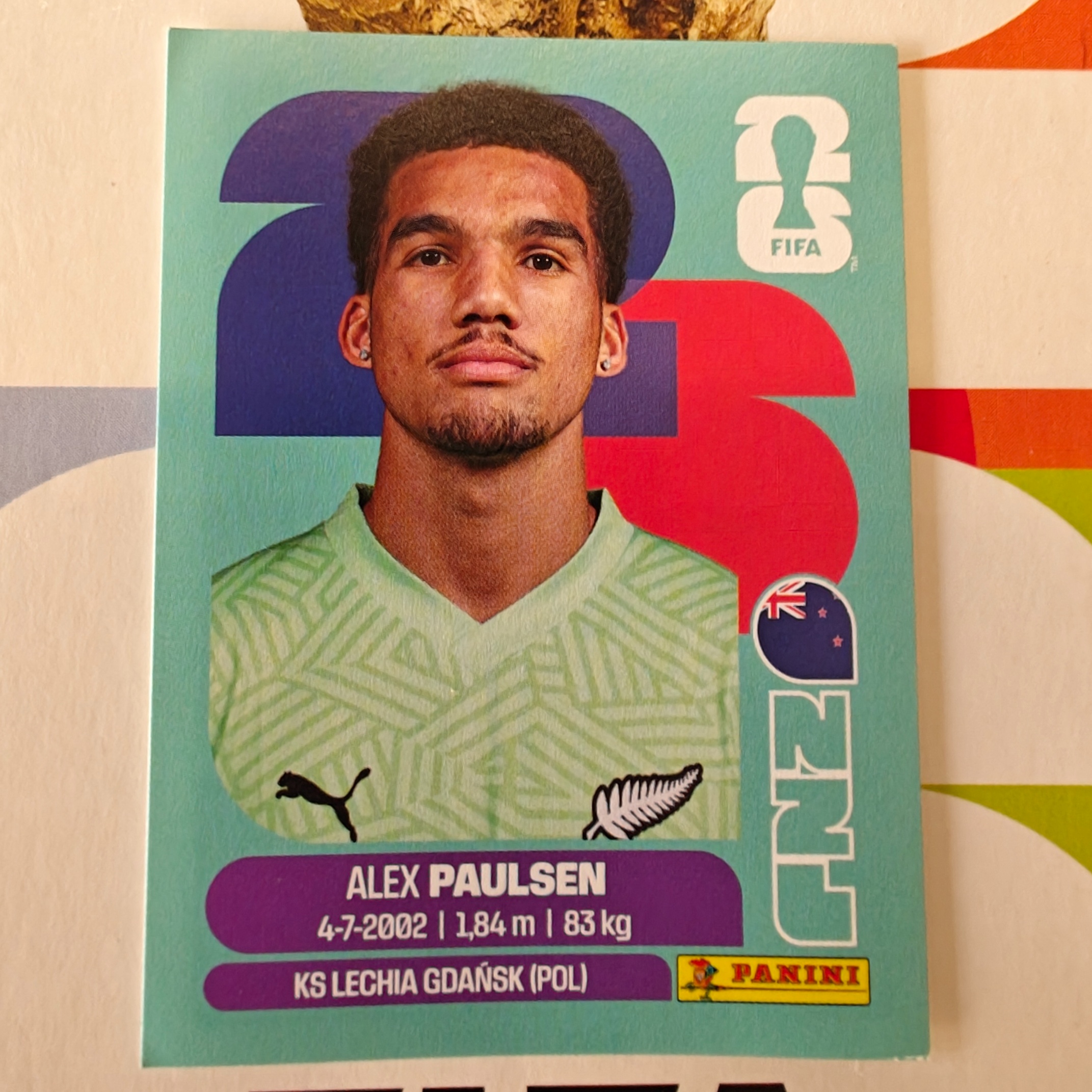 NZL3 - New Zealand - Alex Paulsen - FIFA World Cup 2026™ - Panini Sticker