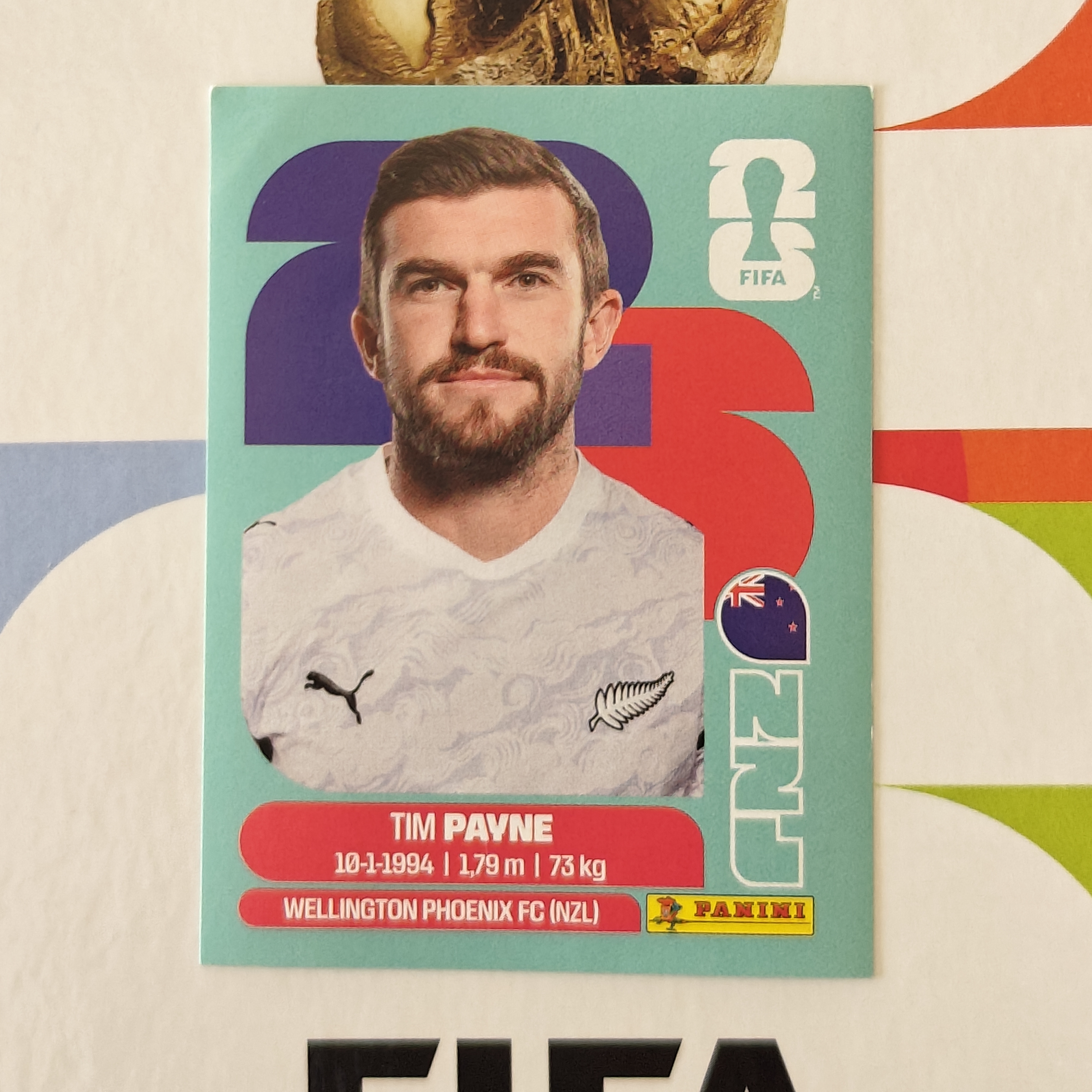 NZL6 - New Zealand - Tim Payne - FIFA World Cup 2026™ - Panini Sticker