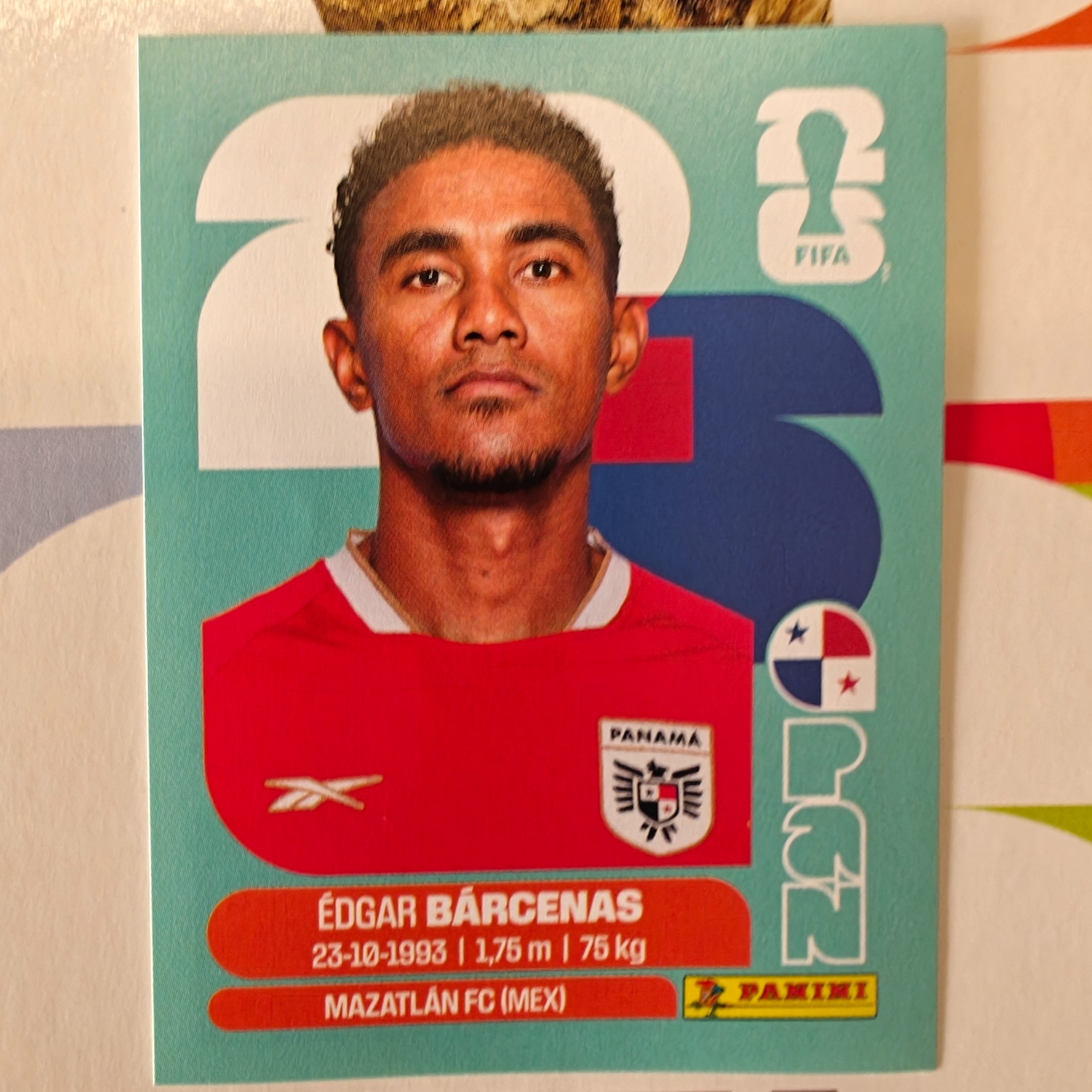 PAN14 - Panama - Édgar Bárcenas - FIFA World Cup 2026™ - Panini Sticker