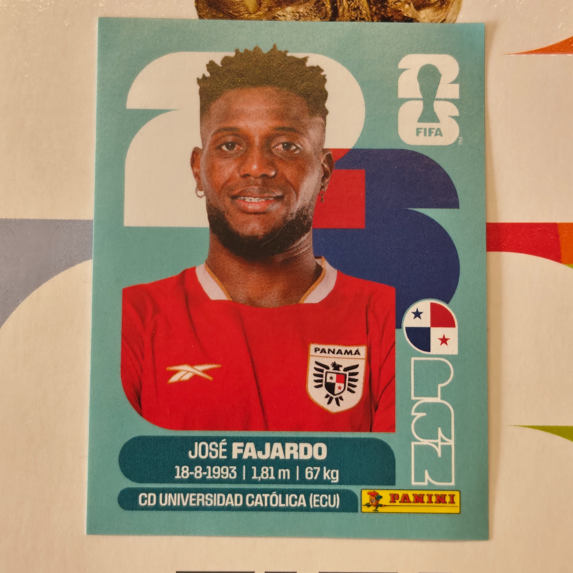 PAN17 - Panama - Jose Fajardo - FIFA World Cup 2026™ - Panini Sticker