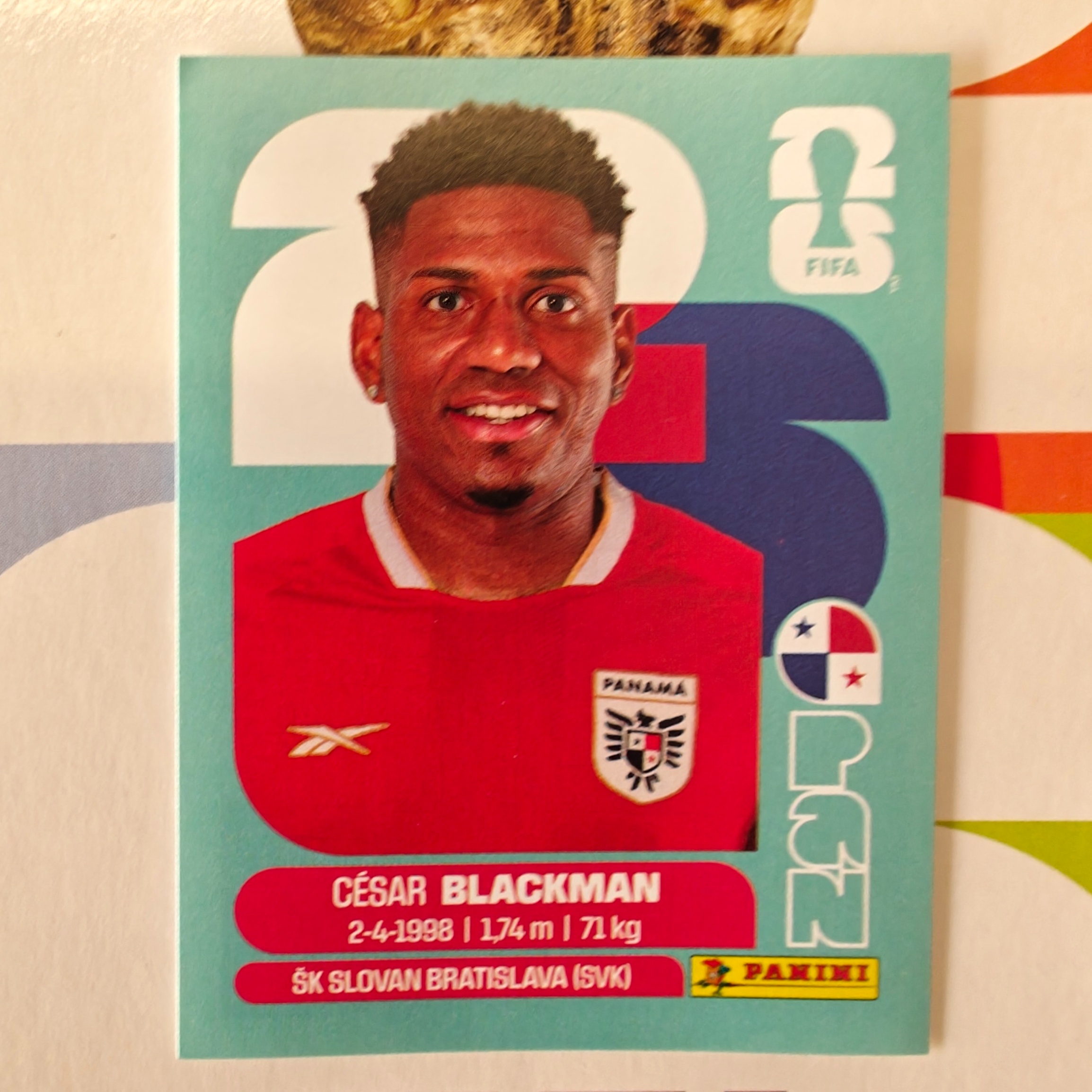 PAN9 - Panama - Cesar Blackman - FIFA World Cup 2026™ - Panini Sticker