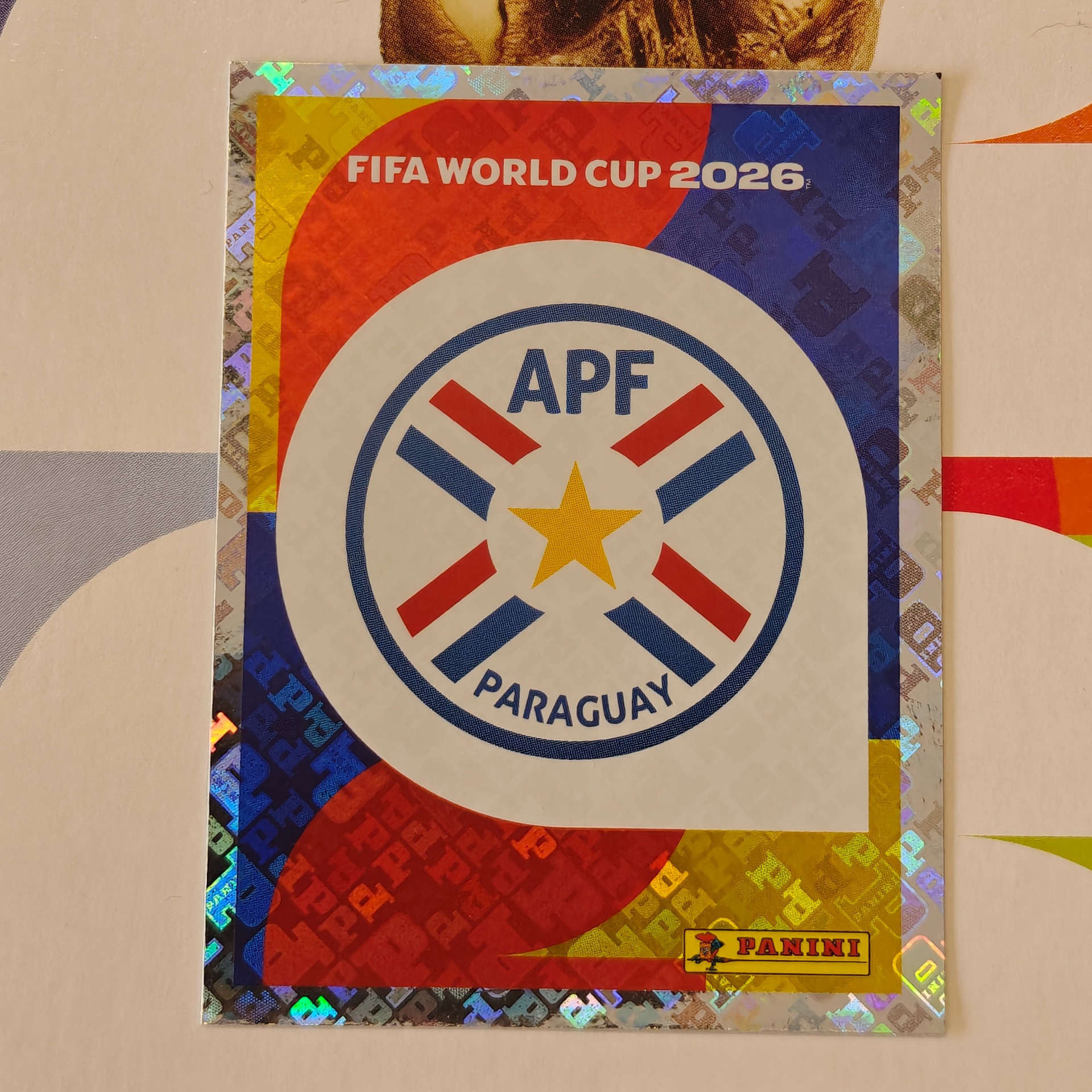 PAR1 - Paraguay - Emblem - FIFA World Cup 2026™ - Panini Foil Sticker
