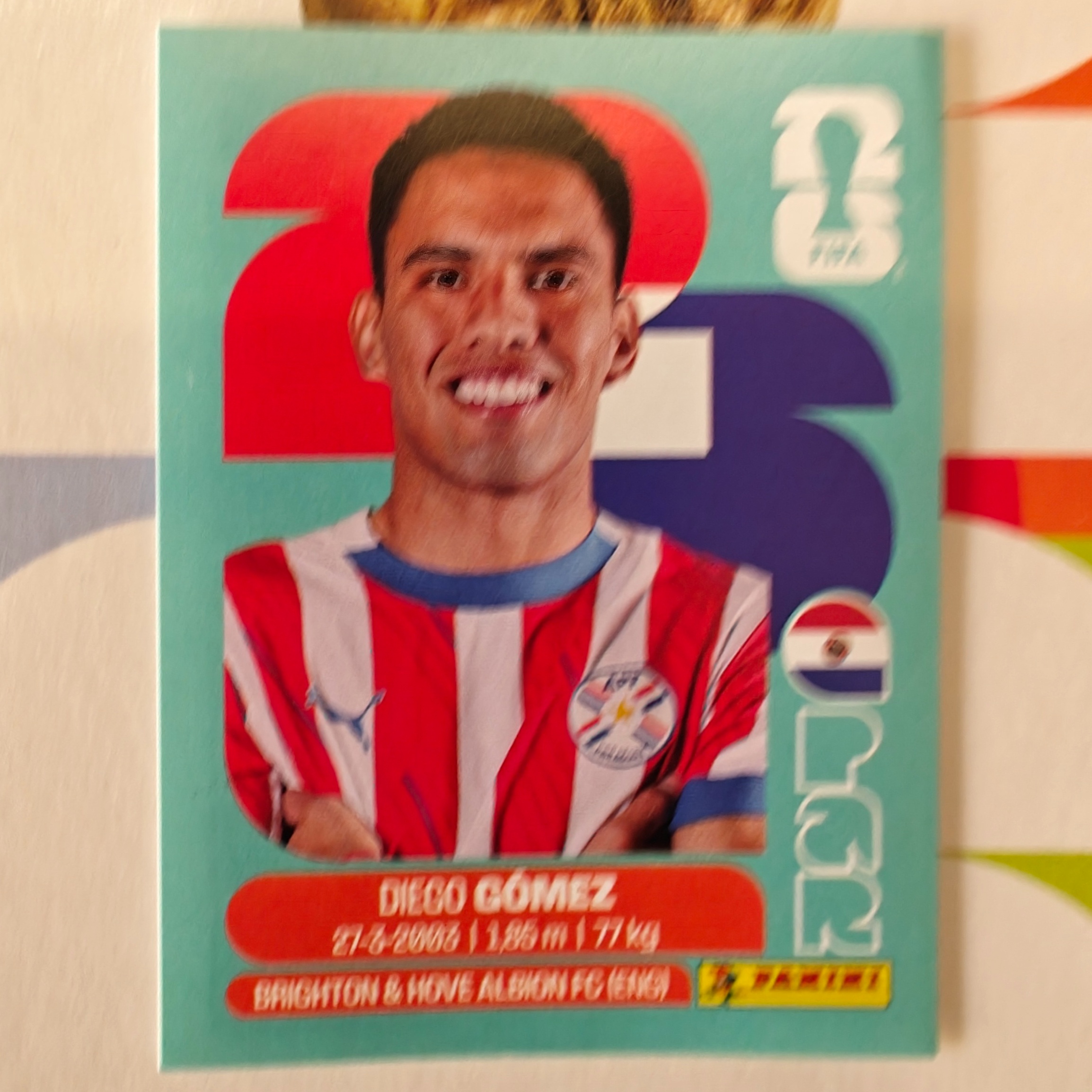 PAR10 - Paraguay - Diego Gomez - FIFA World Cup 2026™ - Panini Sticker