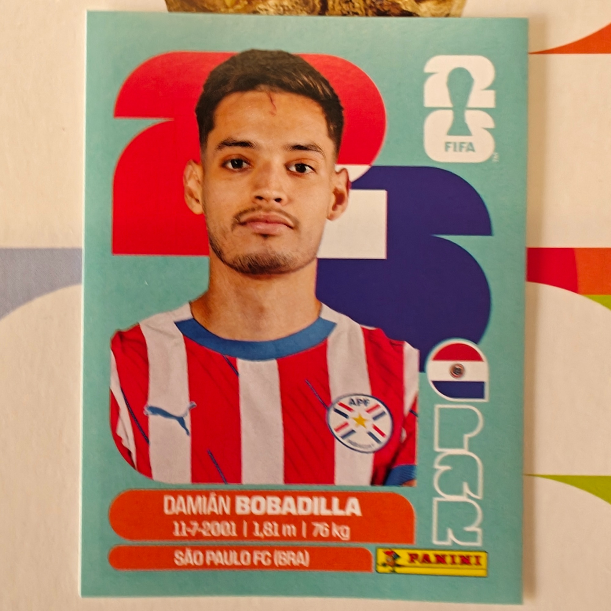 PAR11 - Paraguay - Damián Bobadilla - FIFA World Cup 2026™ - Panini Sticker