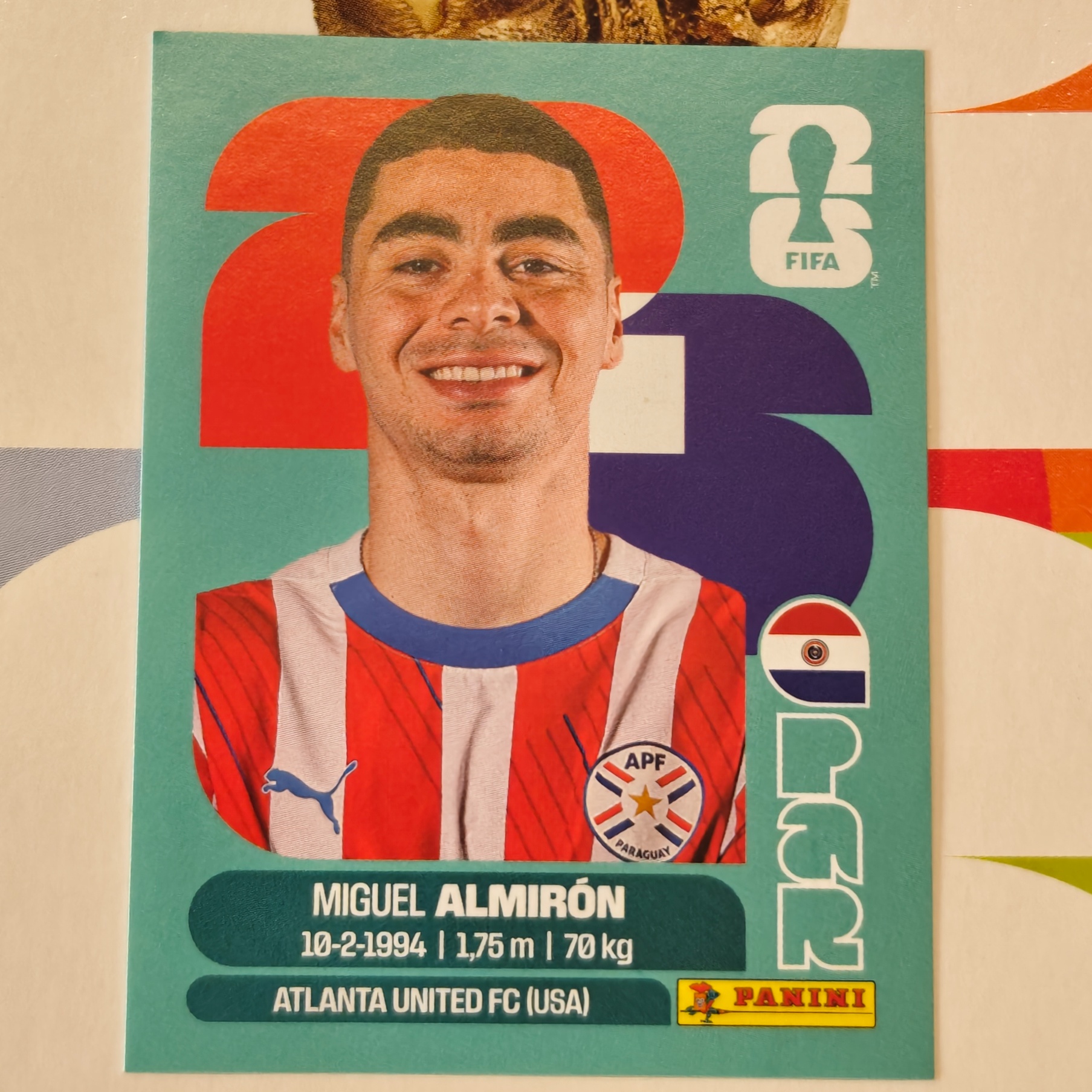PAR17 - Paraguay - Miguel Almirón - FIFA World Cup 2026™ - Panini Sticker