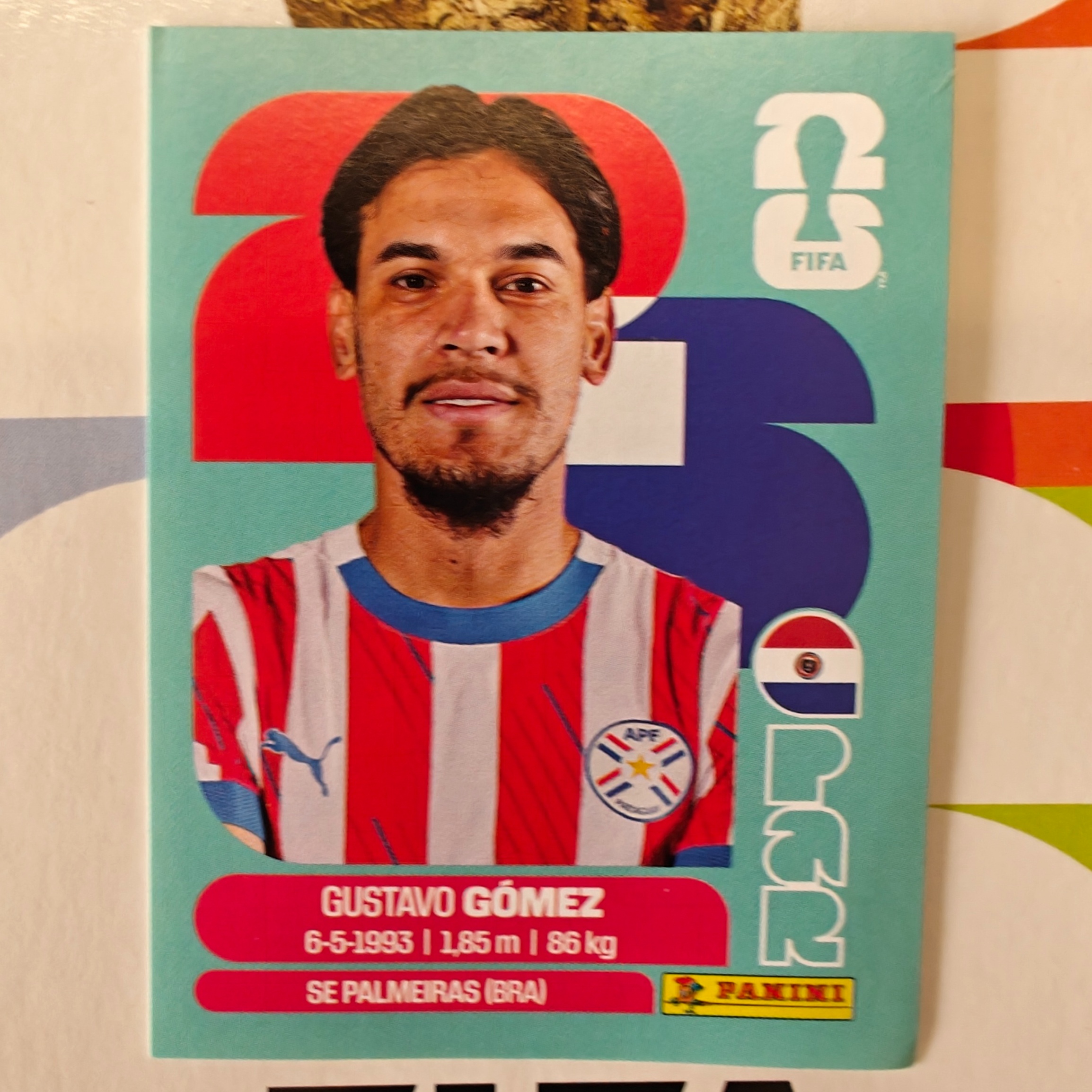 PAR4 - Paraguay - Gustavo Gomez - FIFA World Cup 2026™ - Panini Sticker