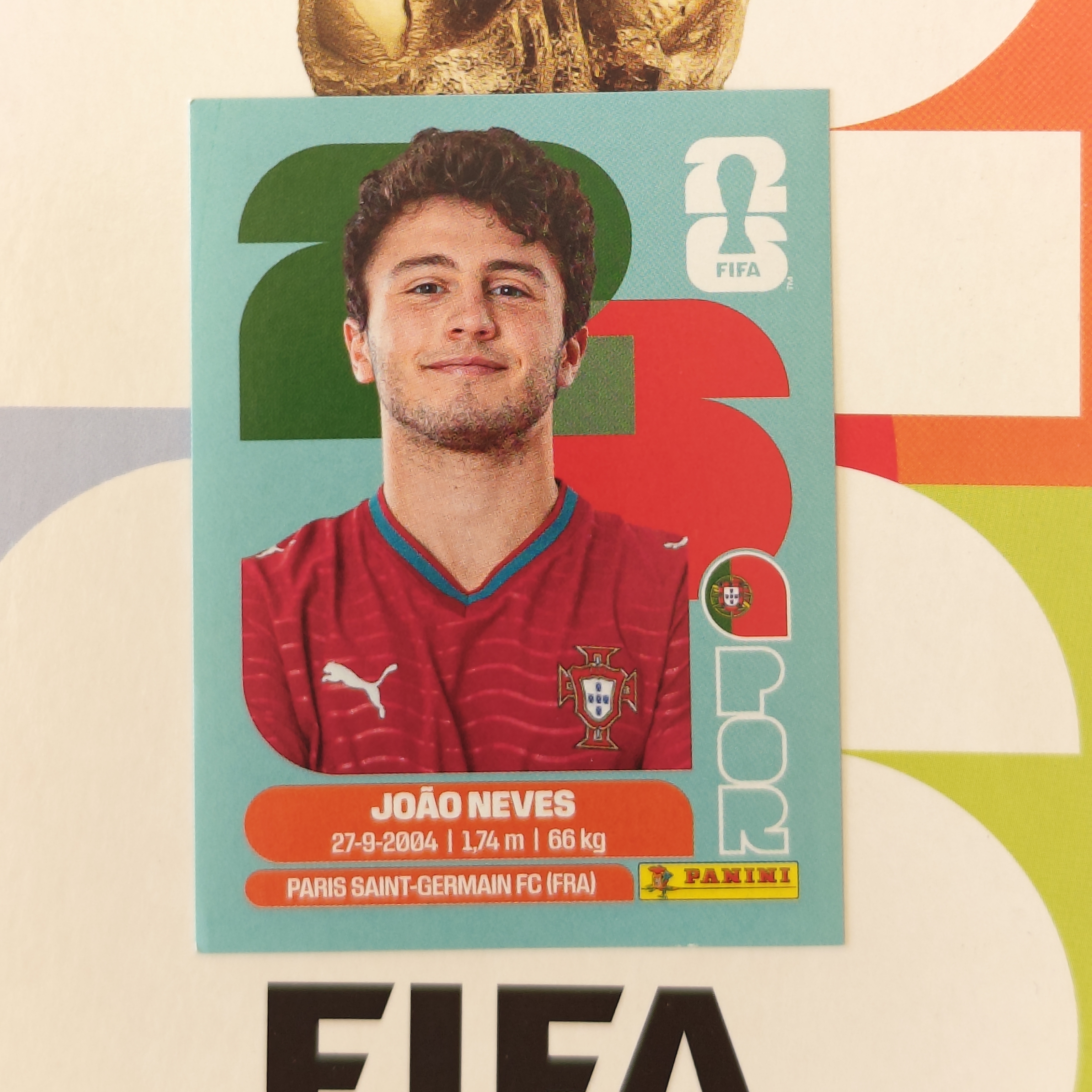 POR14 - Portugal - João Neves - FIFA World Cup 2026™ - Panini Sticker