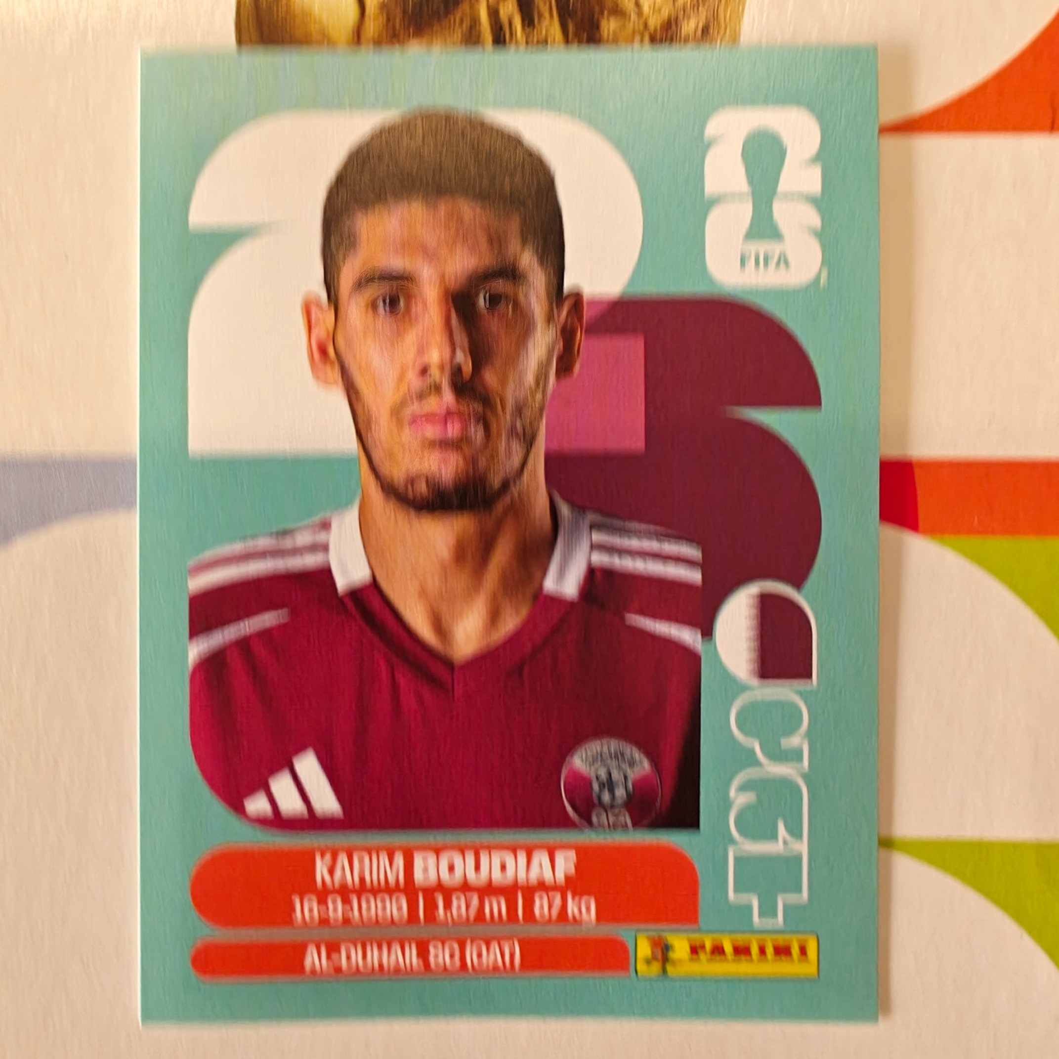 QAT10 - Qatar - Karim Boudiaf - FIFA World Cup 2026™ - Panini Sticker