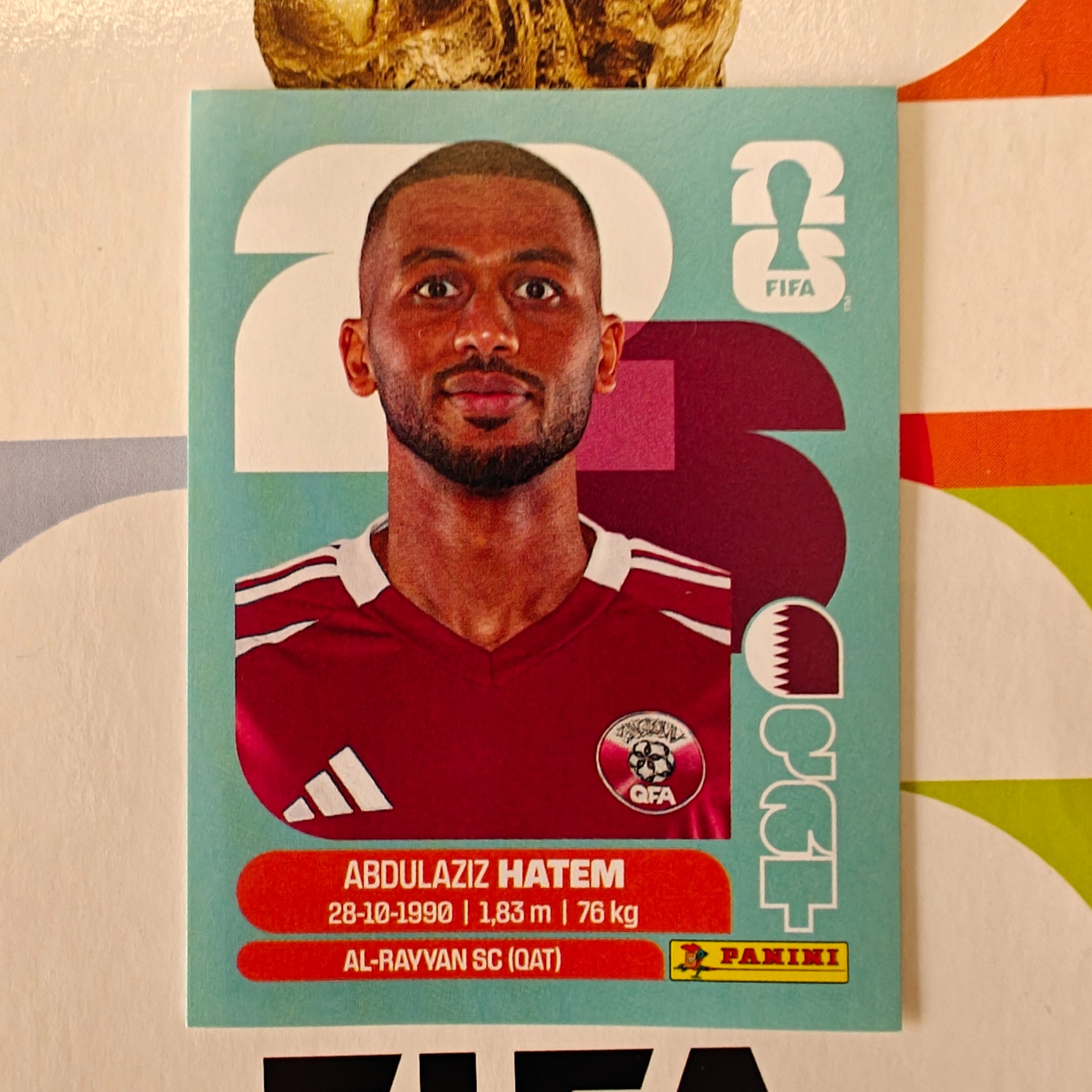 QAT15 - Qatar - Abdulaziz Hatem - FIFA World Cup 2026™ - Panini Sticker