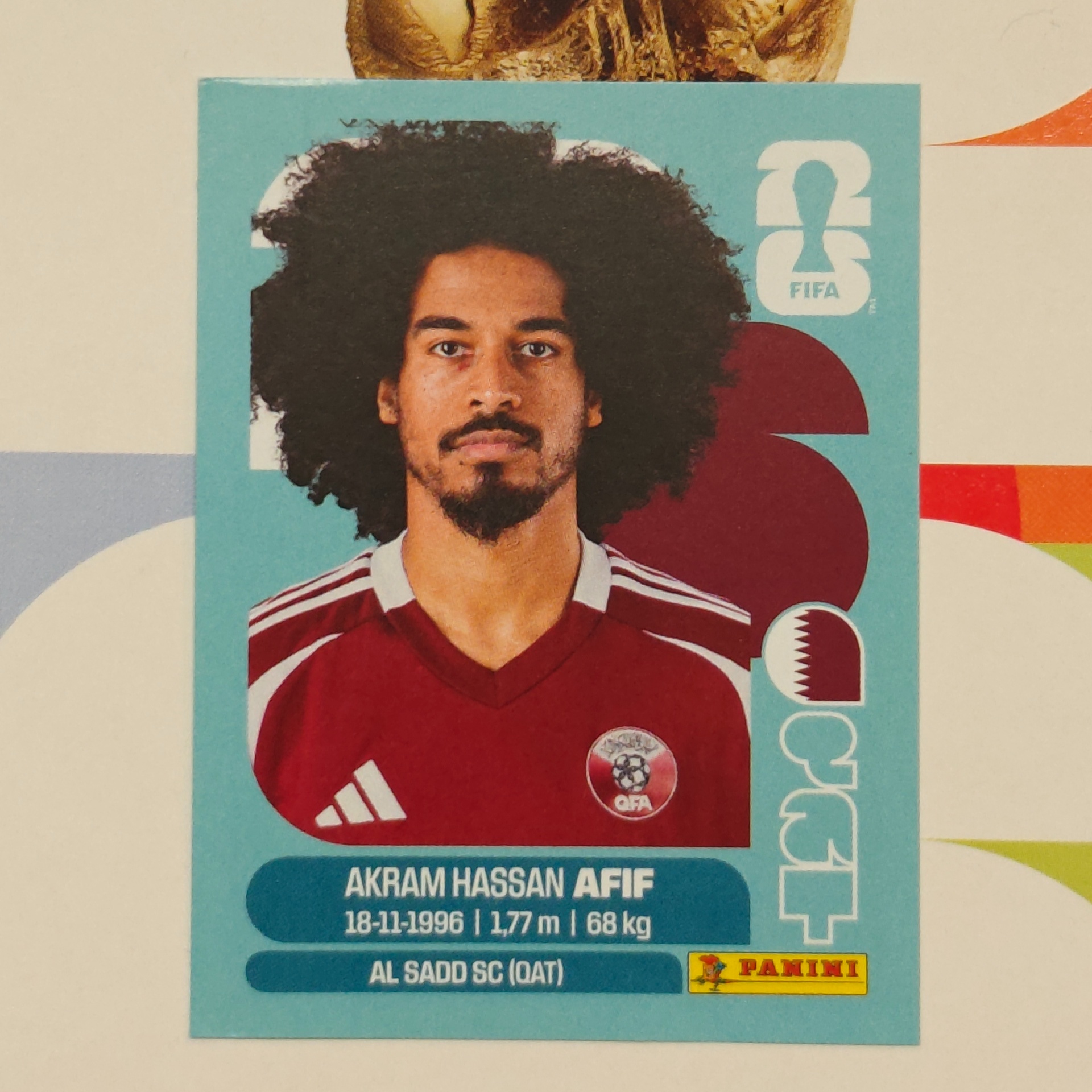 QAT18 - Qatar - Akram Hassan Afif - FIFA World Cup 2026™ - Panini Sticker