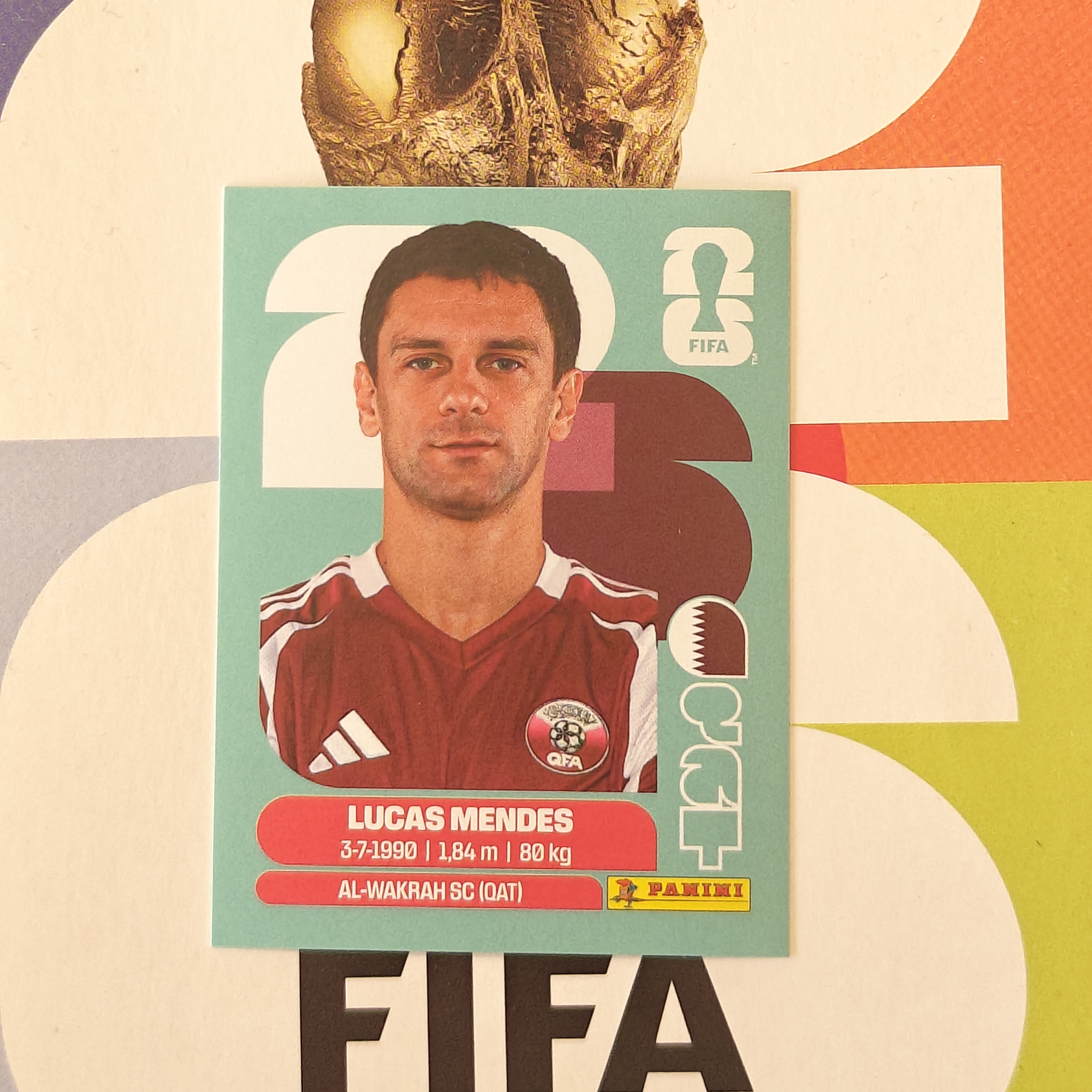 QAT4 - Qatar - Lucas Mendes - FIFA World Cup 2026™ - Panini Sticker
