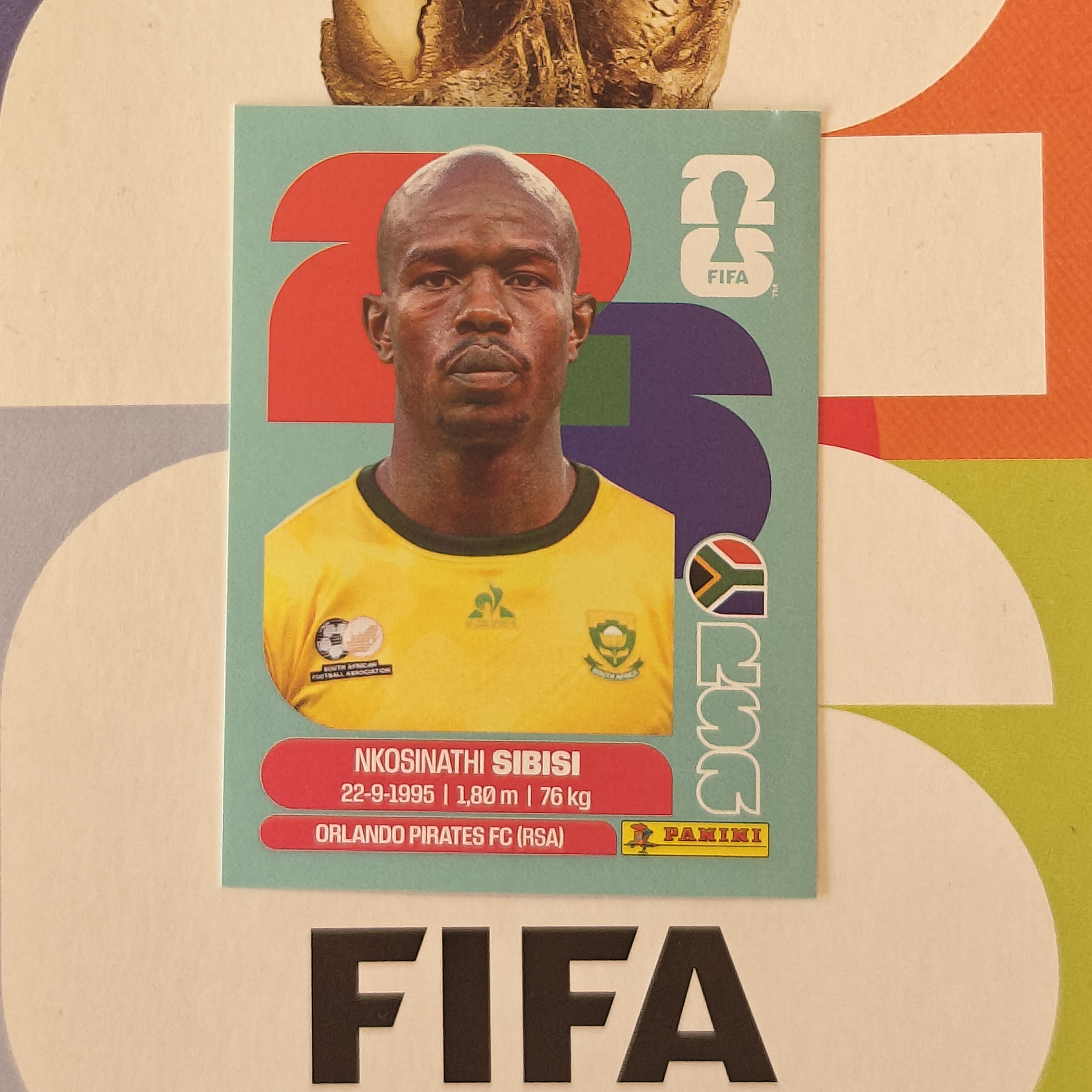 RSA10 - South Africa - Nkosinathi Sibisi - FIFA World Cup 2026™ - Panini Sticker