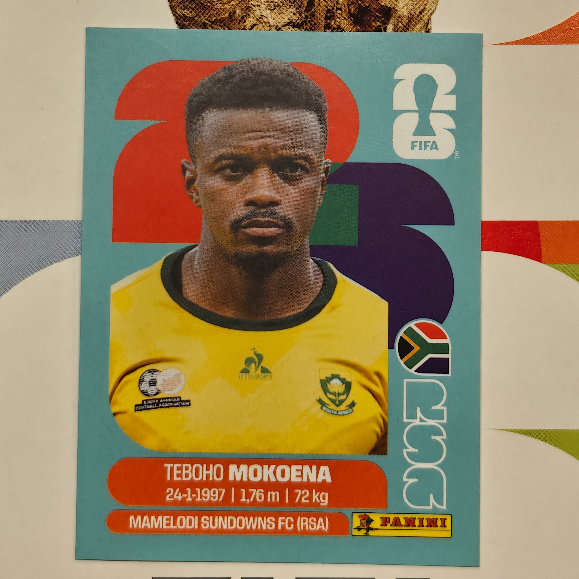 RSA11 - South Africa - Teboho Mokoena - FIFA World Cup 2026™ - Panini Sticker