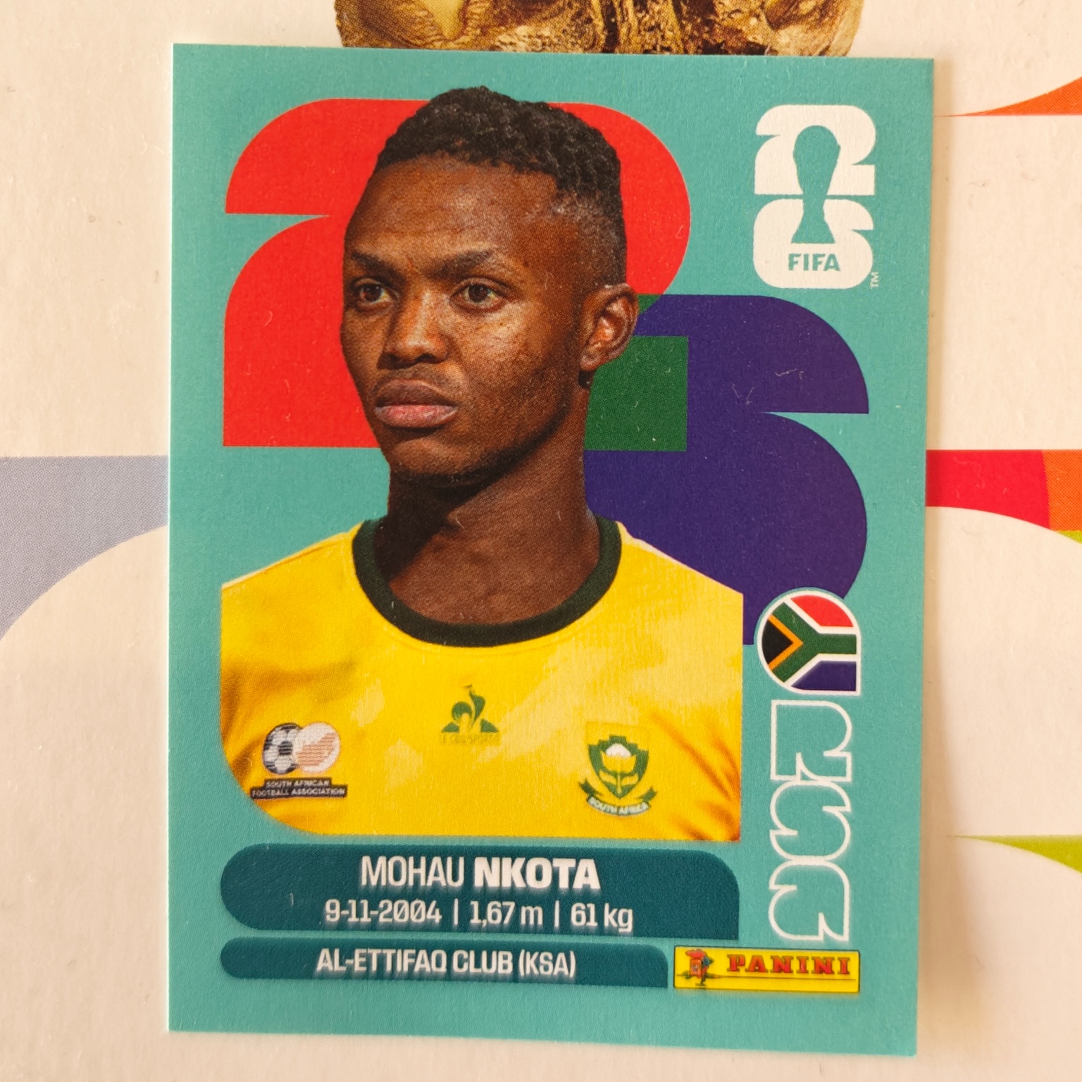 RSA19 - South Africa - Mohau Nkota - FIFA World Cup 2026™ - Panini Sticker