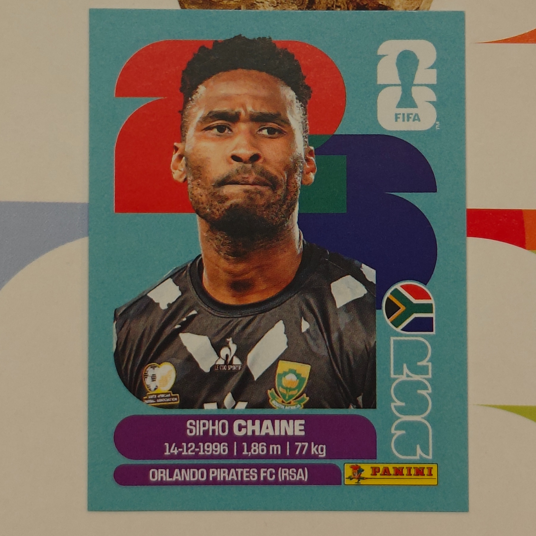 RSA3 - South Africa - Sipho Chaine - FIFA World Cup 2026™ - Panini Sticker