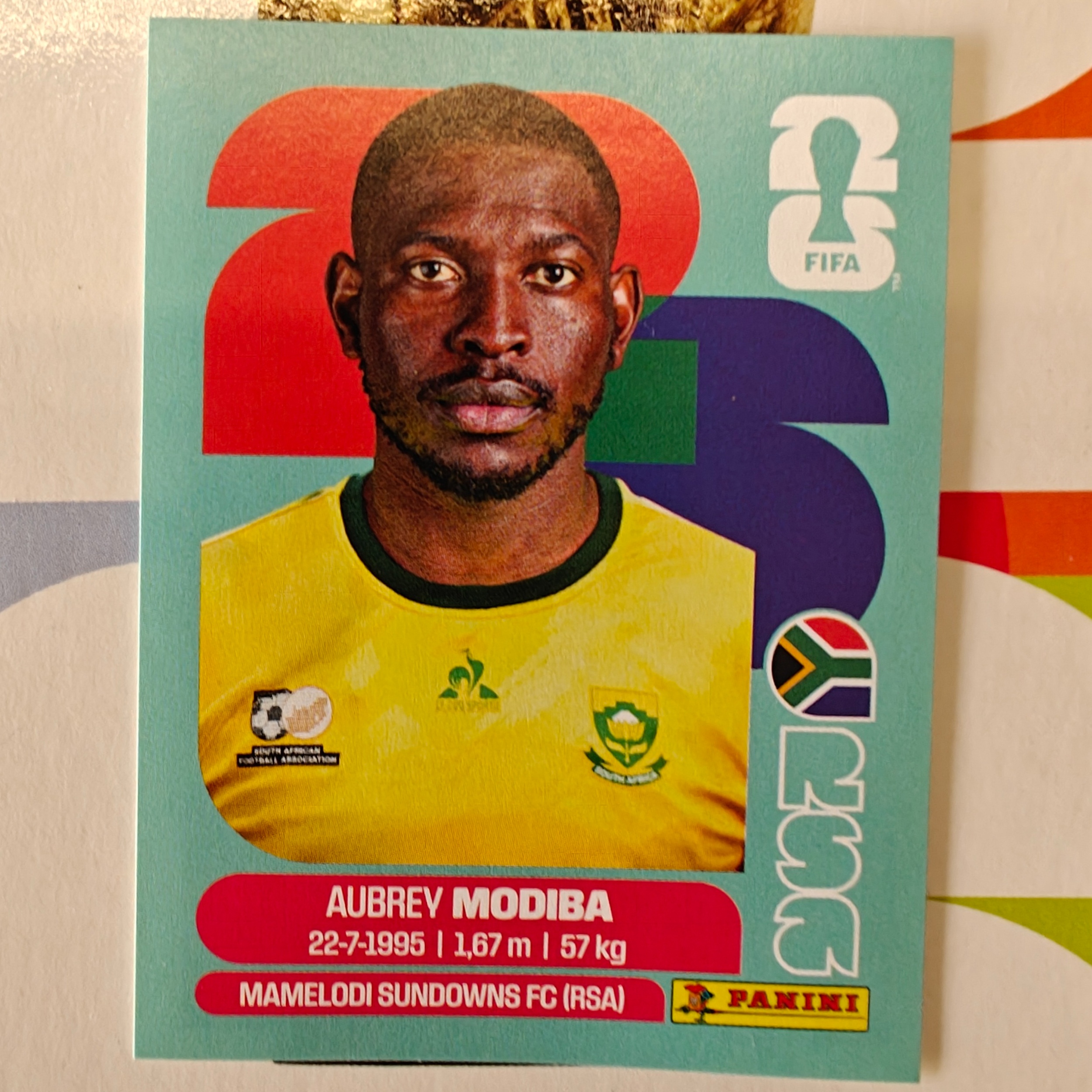 RSA4 - South Africa - Aubrey Modiba - FIFA World Cup 2026™ - Panini Sticker
