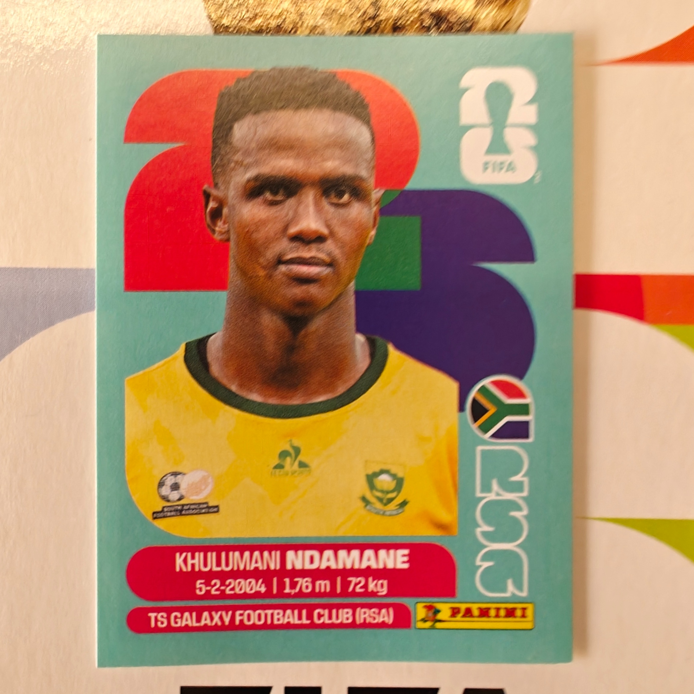 RSA7 - South Africa - Khulumani Ndamane - FIFA World Cup 2026™ - Panini Sticker