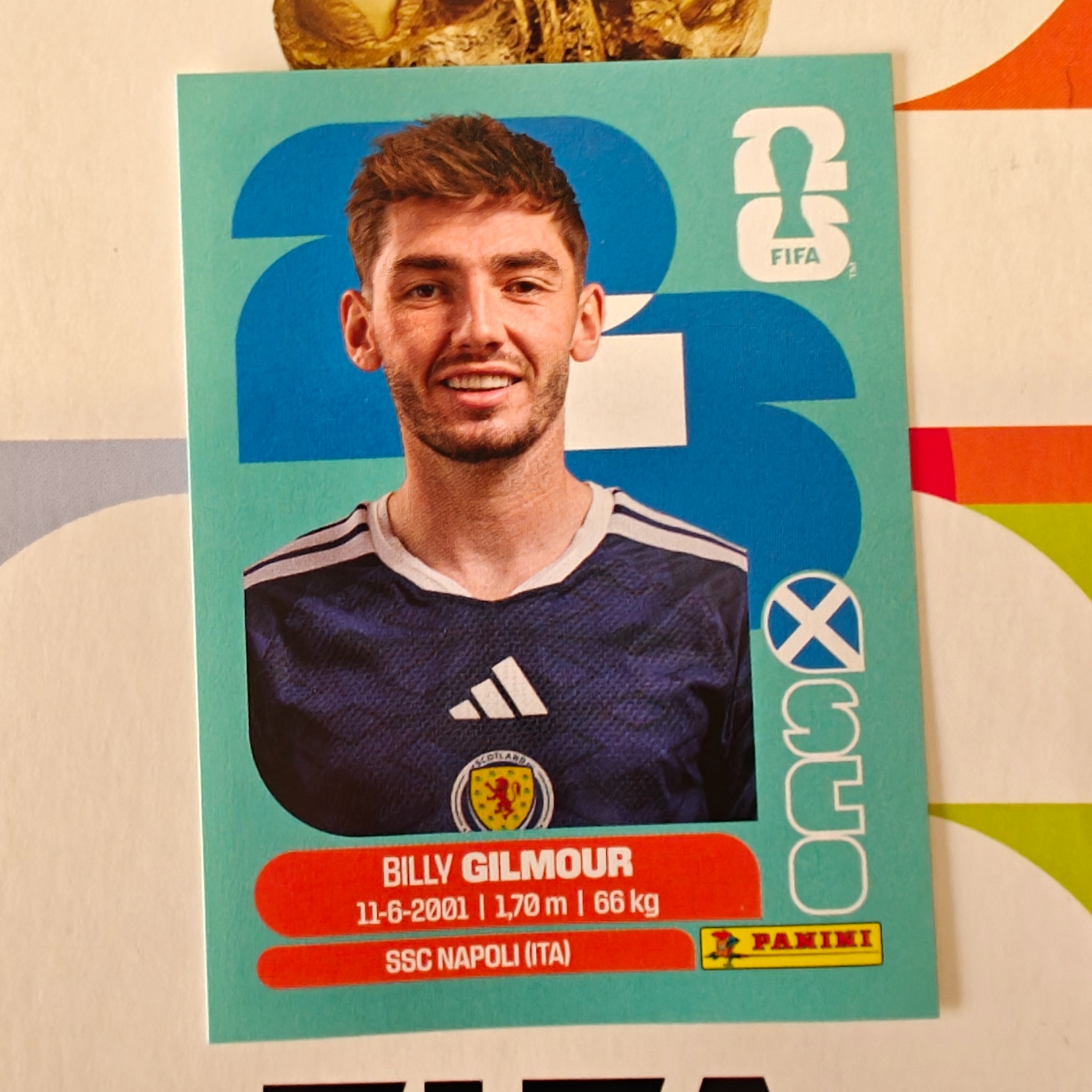 SCO12 - Scotland - Billy Gilmour - FIFA World Cup 2026™ - Panini Sticker