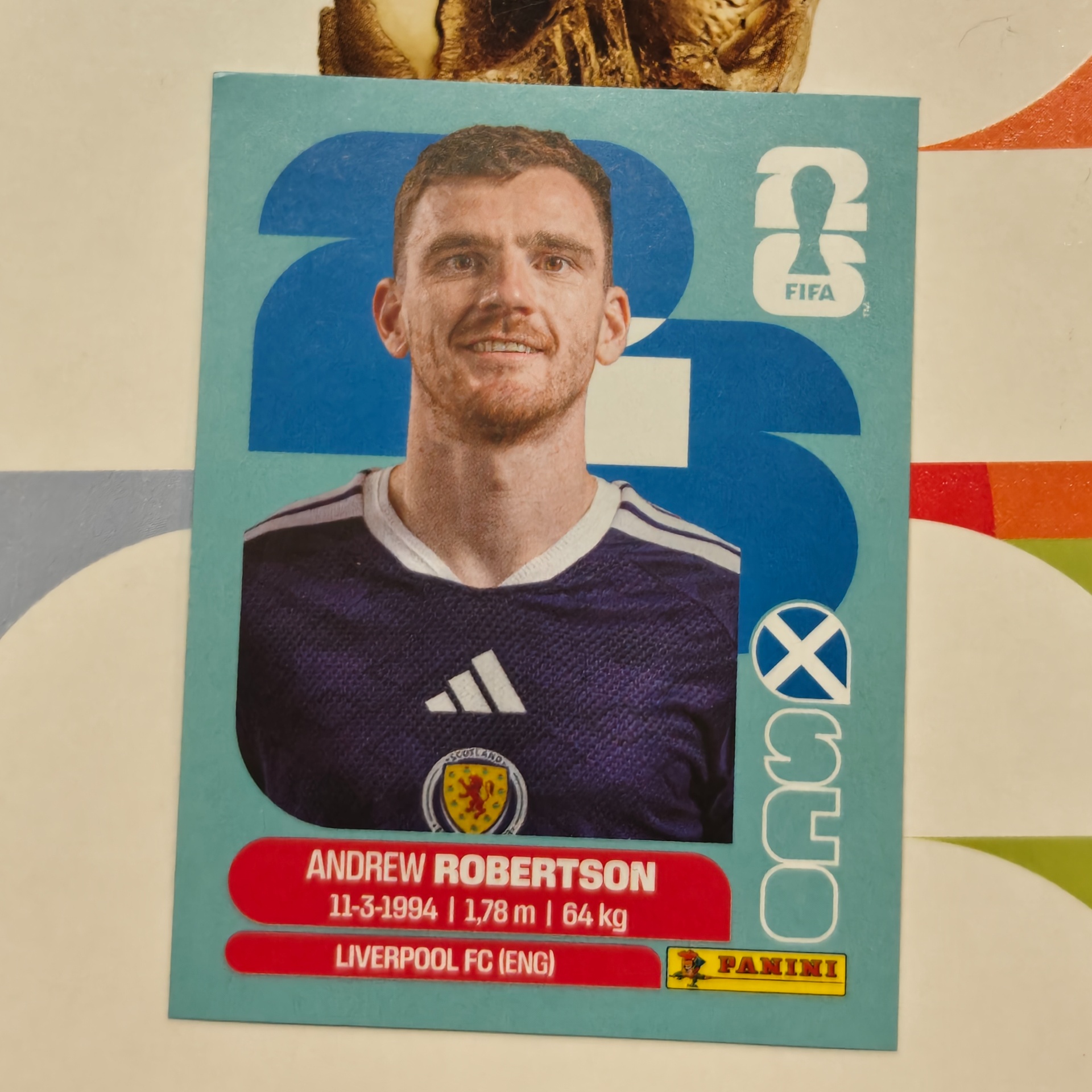 SCO6 - Scotland - Andrew Robertson - FIFA World Cup 2026™ - Panini Sticker
